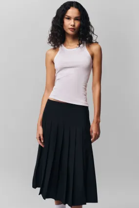 Gibson Pleated Skirt Cashmere Touch Light Wear