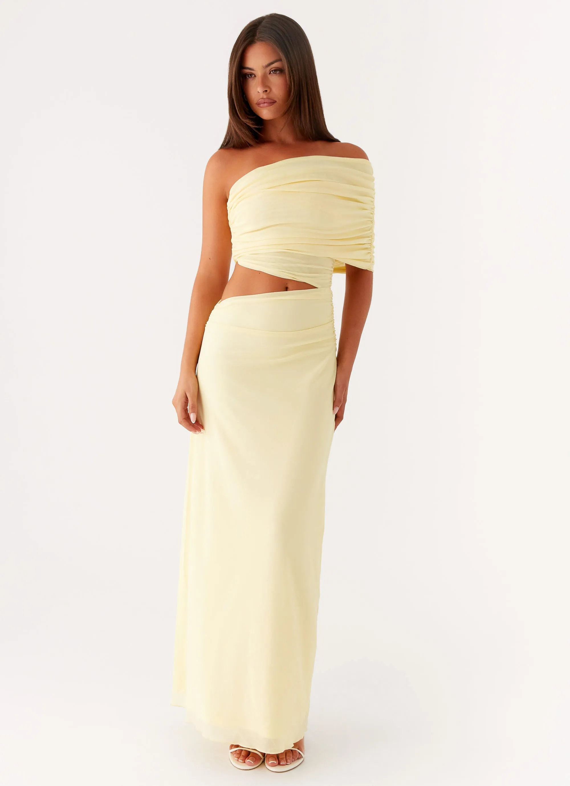 Gillian Maxi Dress - Yellow Eco Friendly