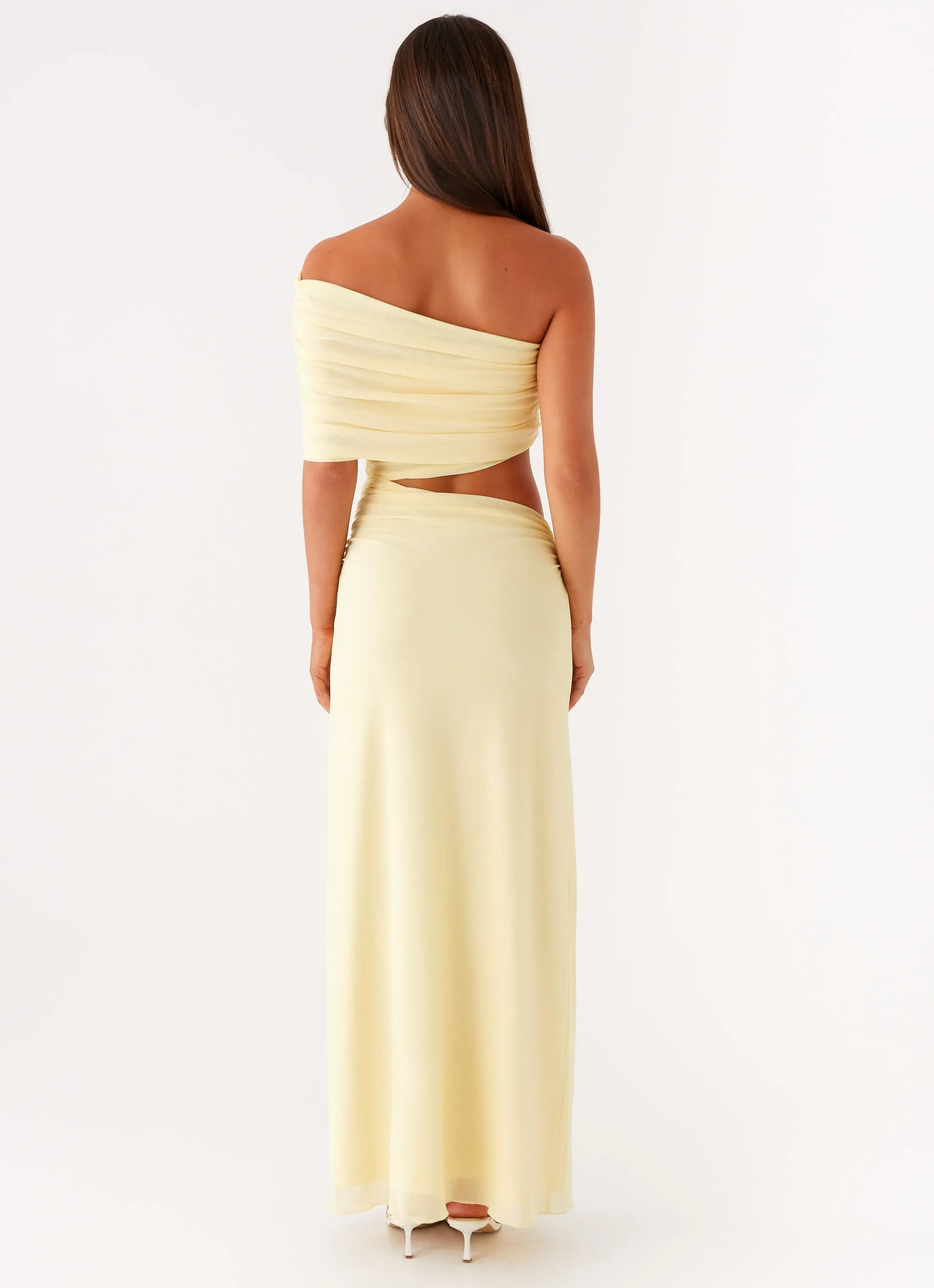 Front Detail Gillian Maxi Dress - Yellow