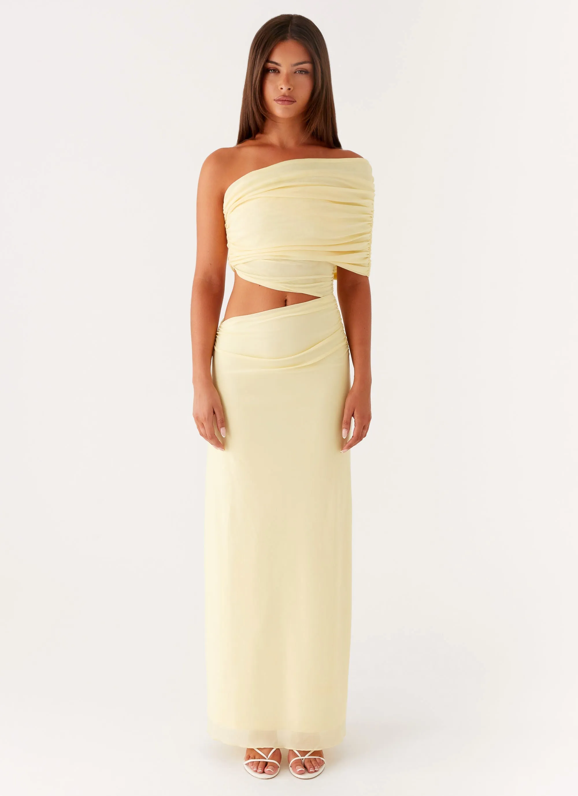 Playful and flirty dress Travel Fit Gillian Maxi Dress - Yellow