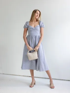 Gingham Sweetheart Dress Modern Motion Relaxed Design