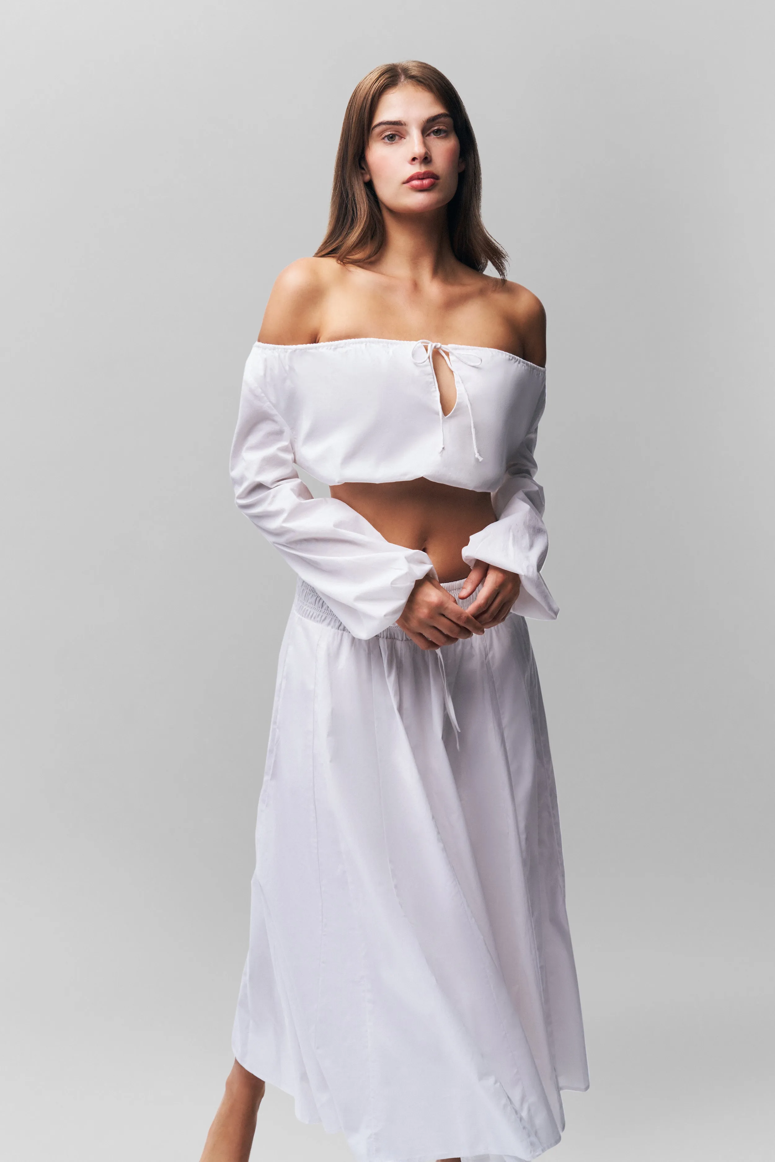 Trendy Mood Rolled Hem Giulia Skirt