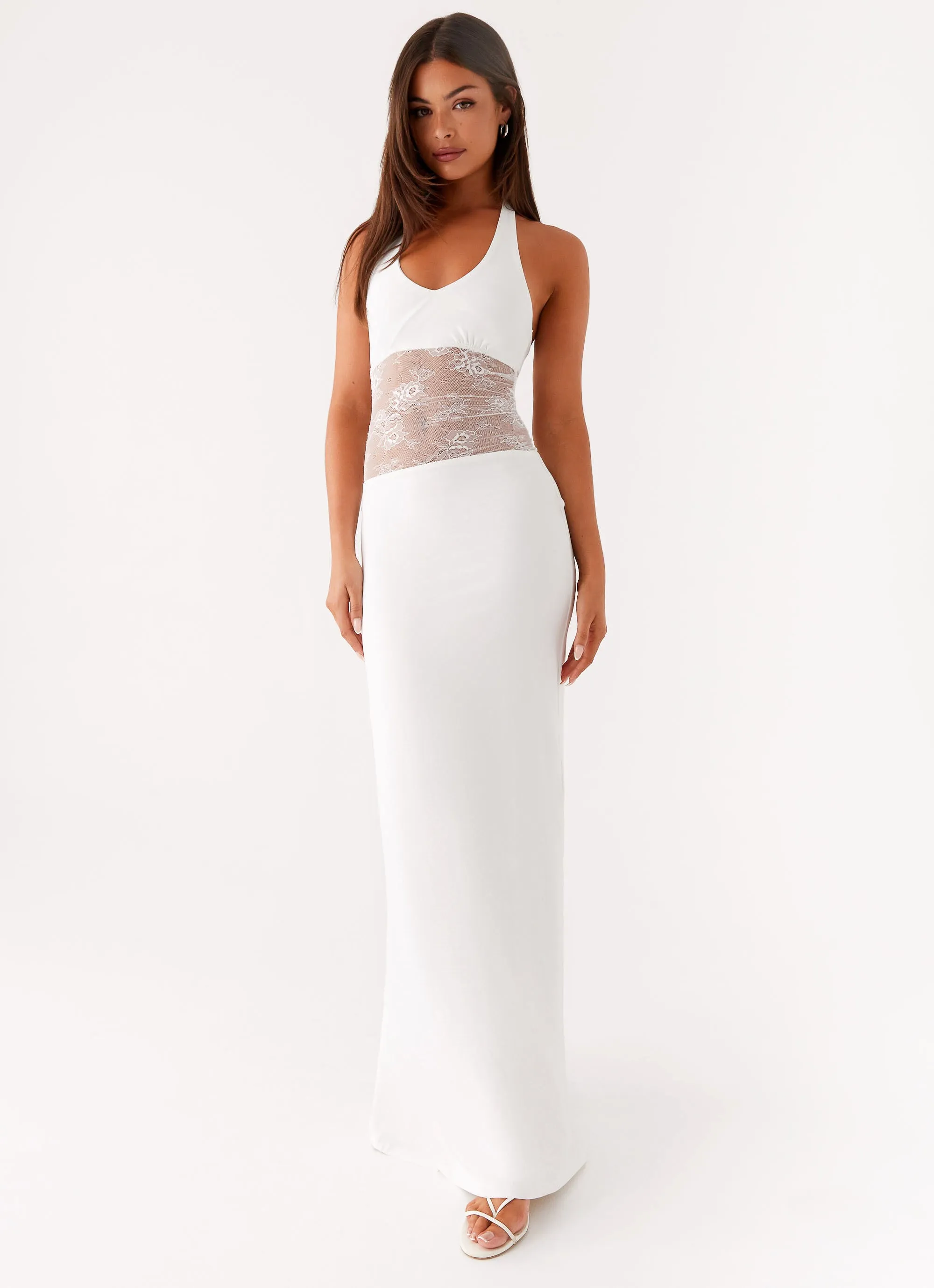 Main Focus Maxi Dress - White Work Style