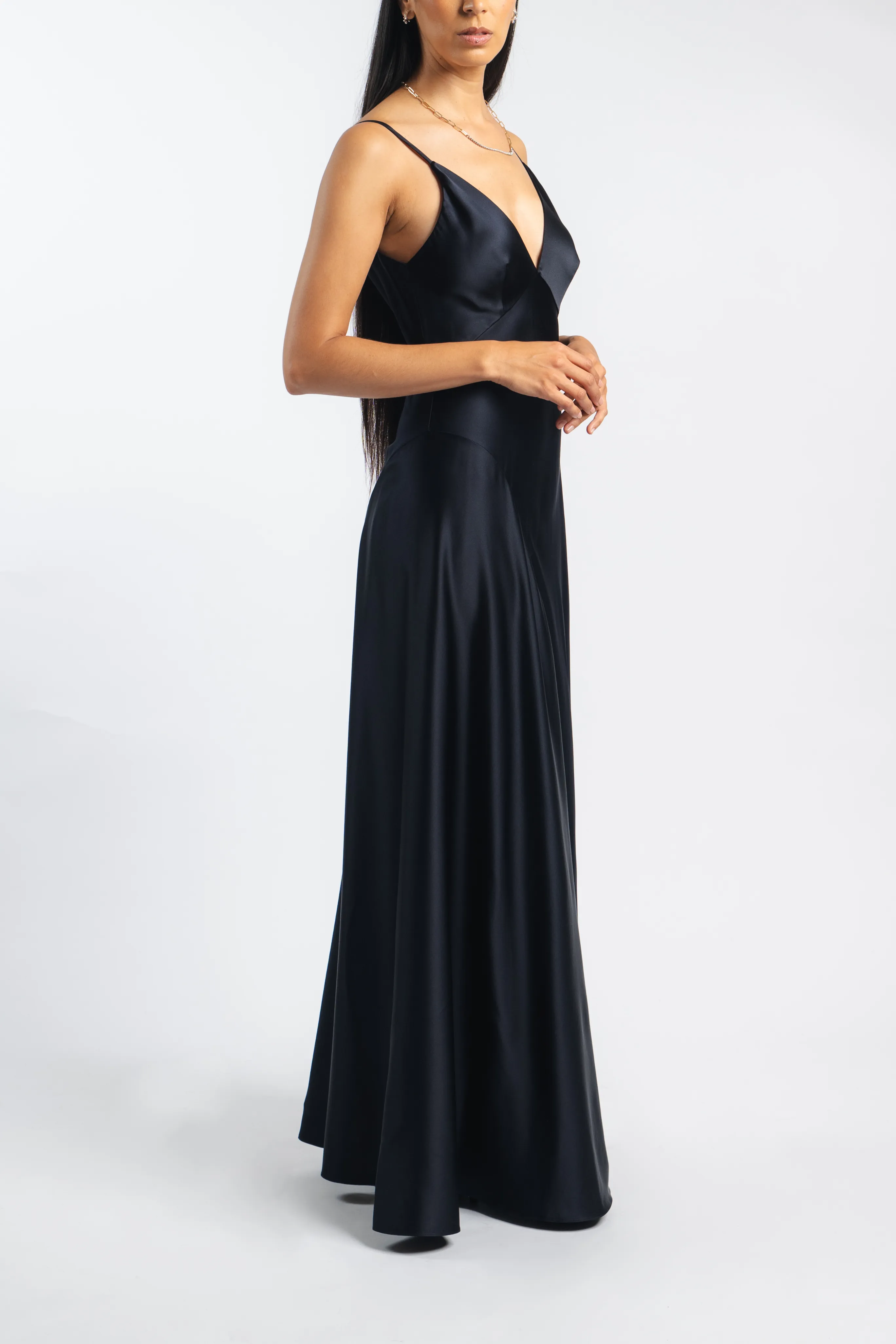 Active Outfit Grace Slip Dress in Navy