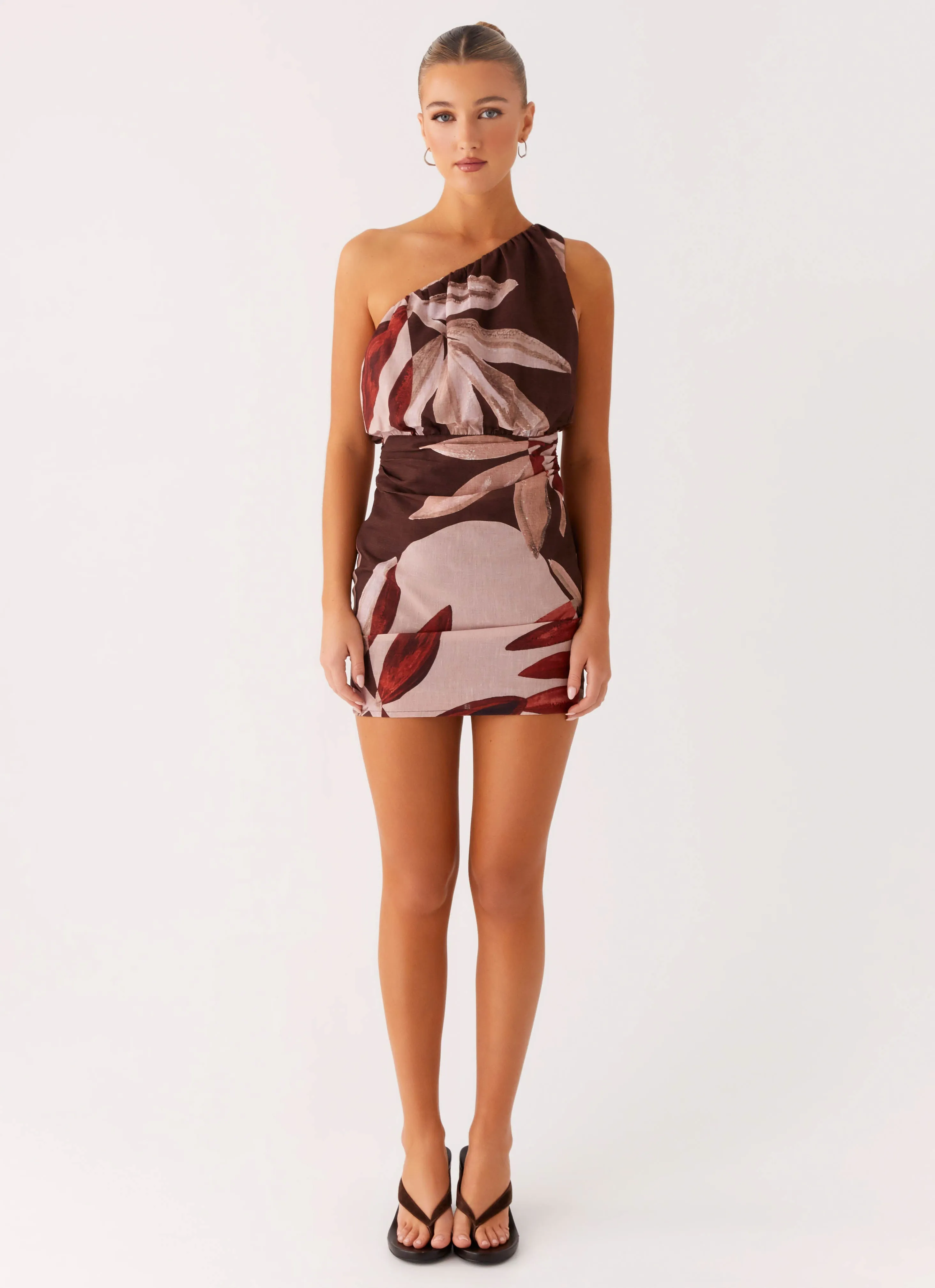 Casual Fit Flattering Style Fit Indianna Mini Dress - Cinnamon Palm