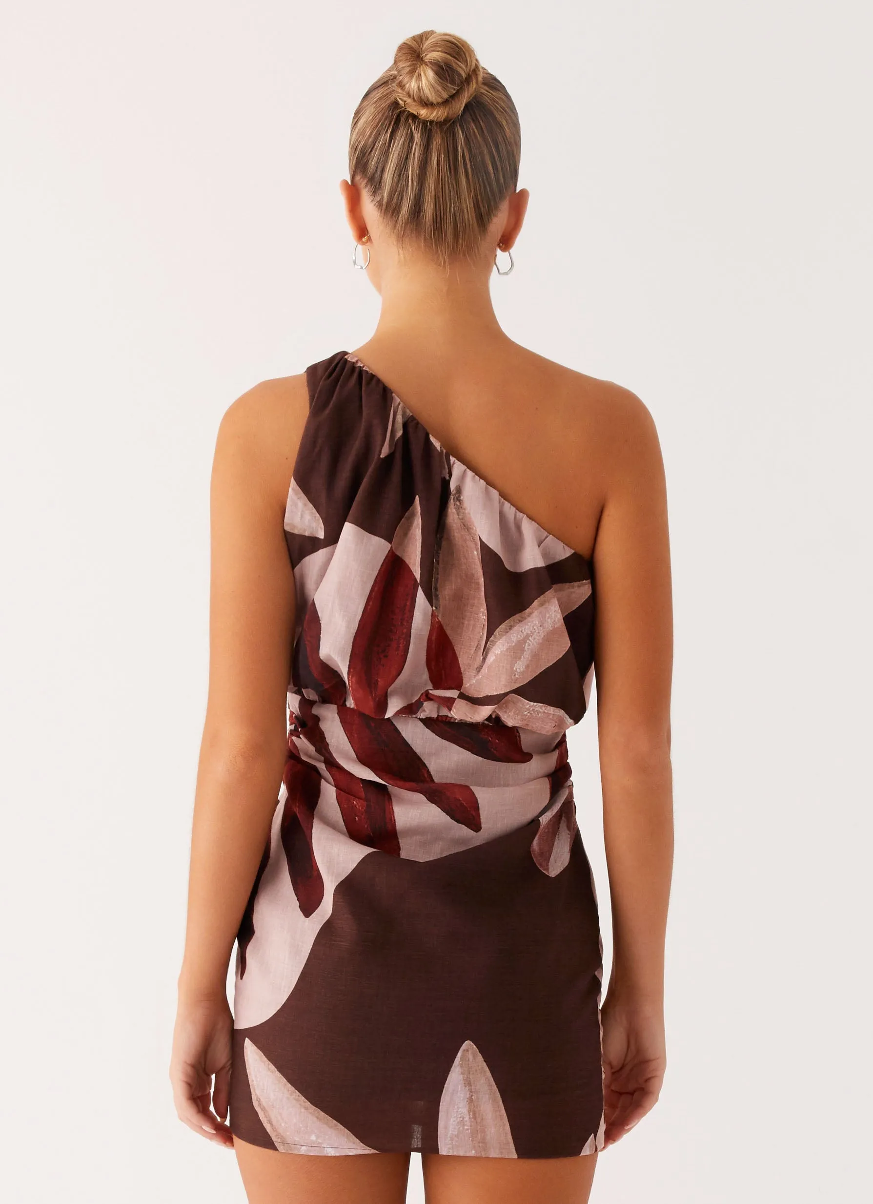 Indianna Mini Dress - Cinnamon Palm Water Resistant Fast fashion