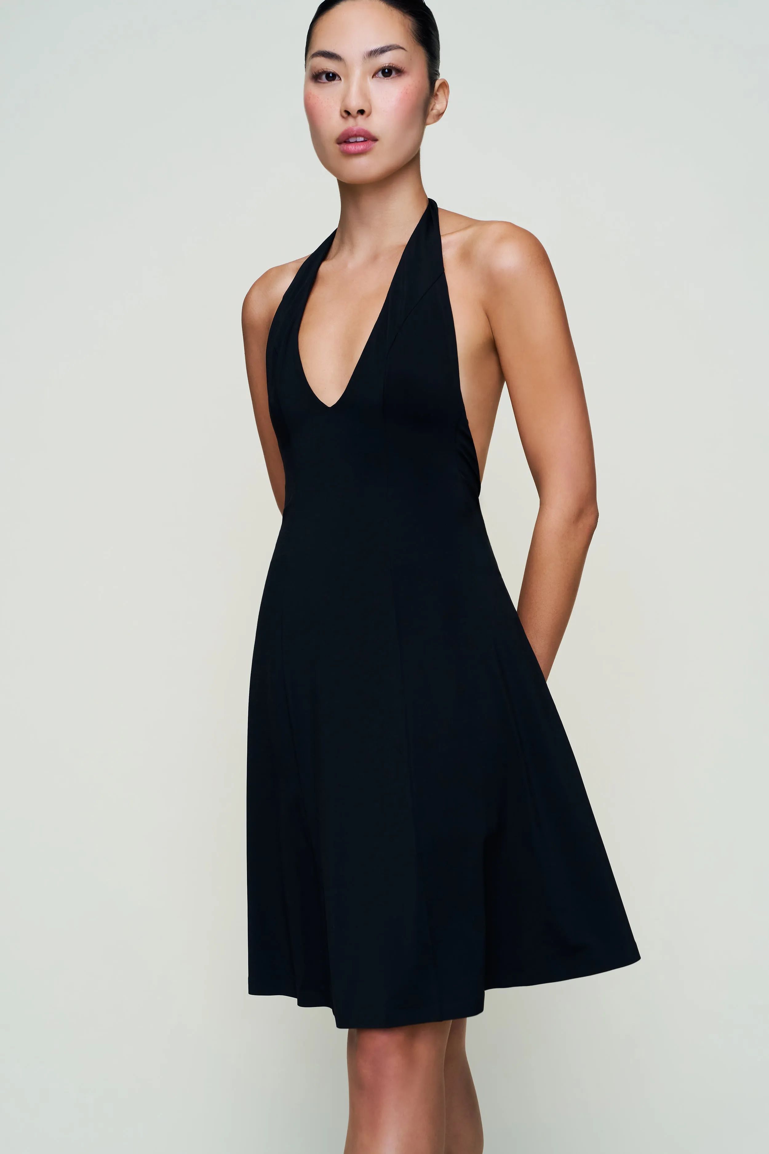 Feminine Layers Halter Dress