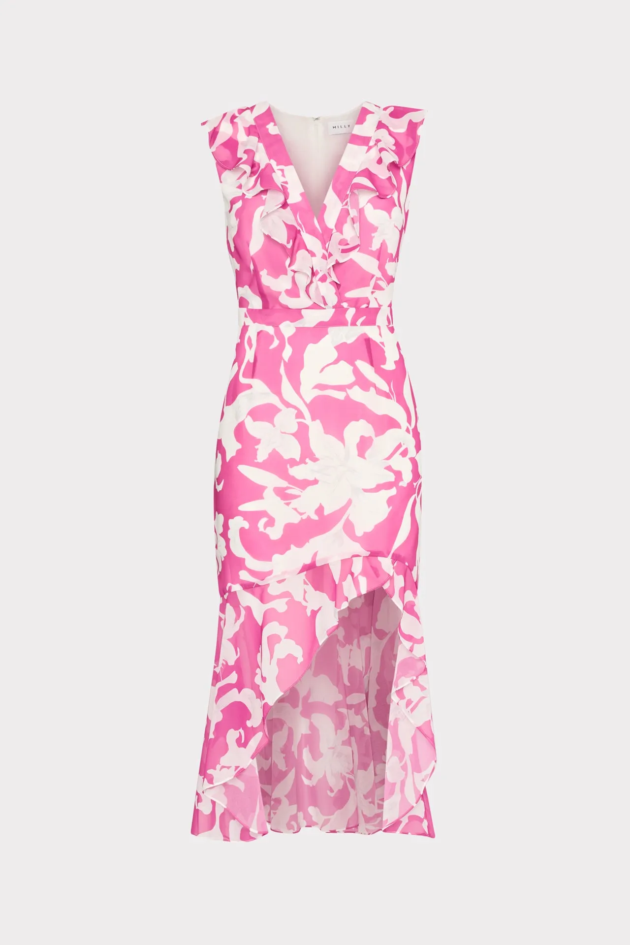 Villa Light Nanci Lily Silhouette Ruffle Dress