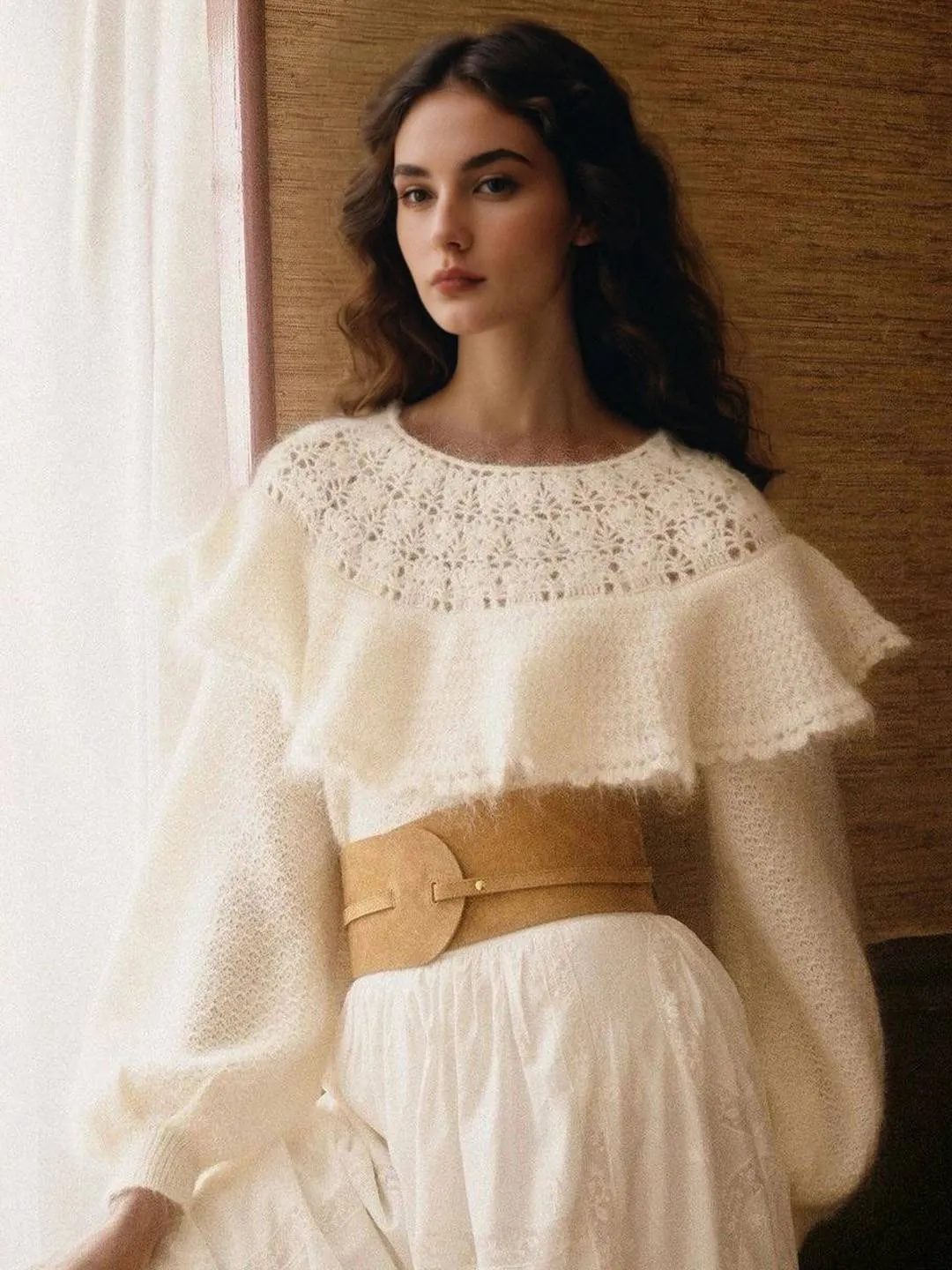 Gracelynn Round Neck Embroidery Sweater EthicallySourcedMaterial