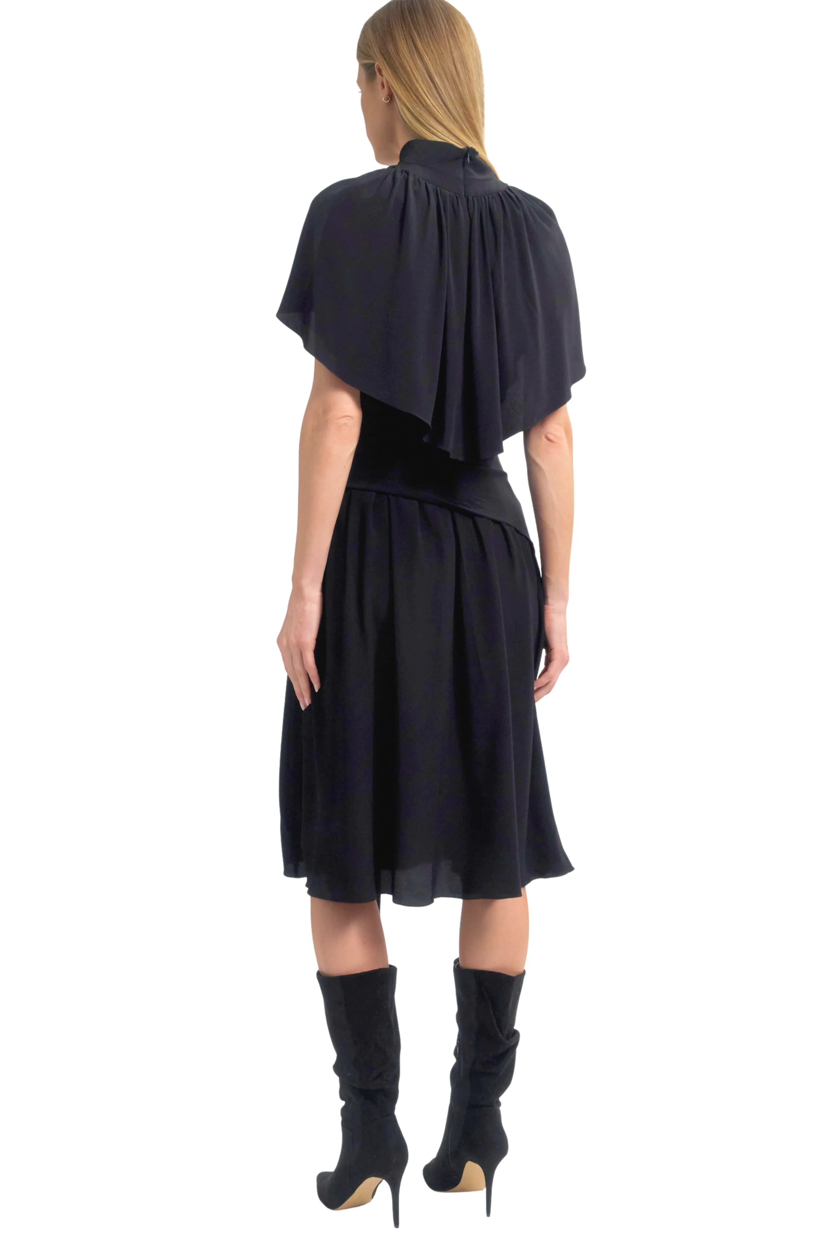 Mock Neck Cape Dress UVProtectiveLayer