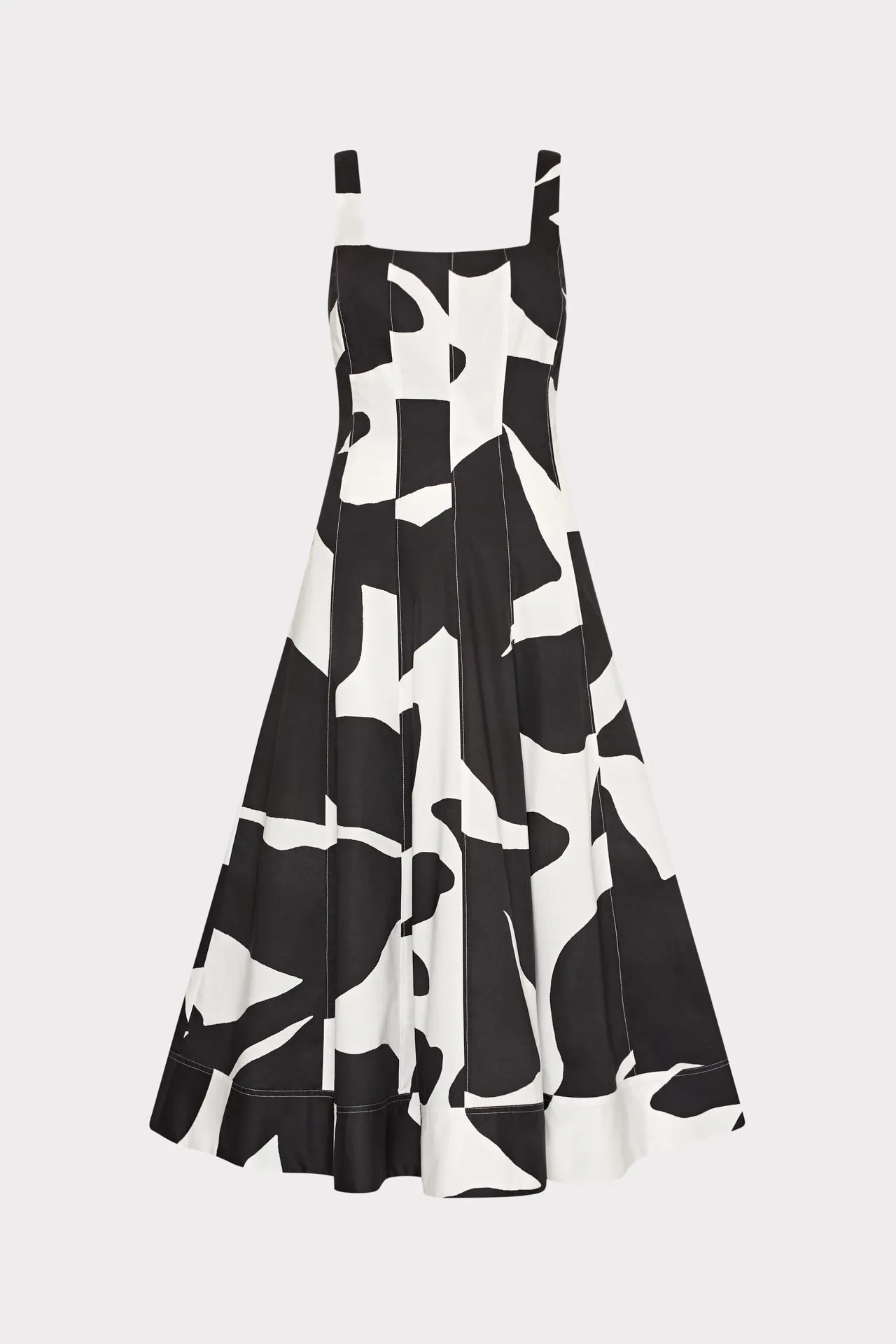 Grand Foliage Poplin Midi Dress Dress-Up Style