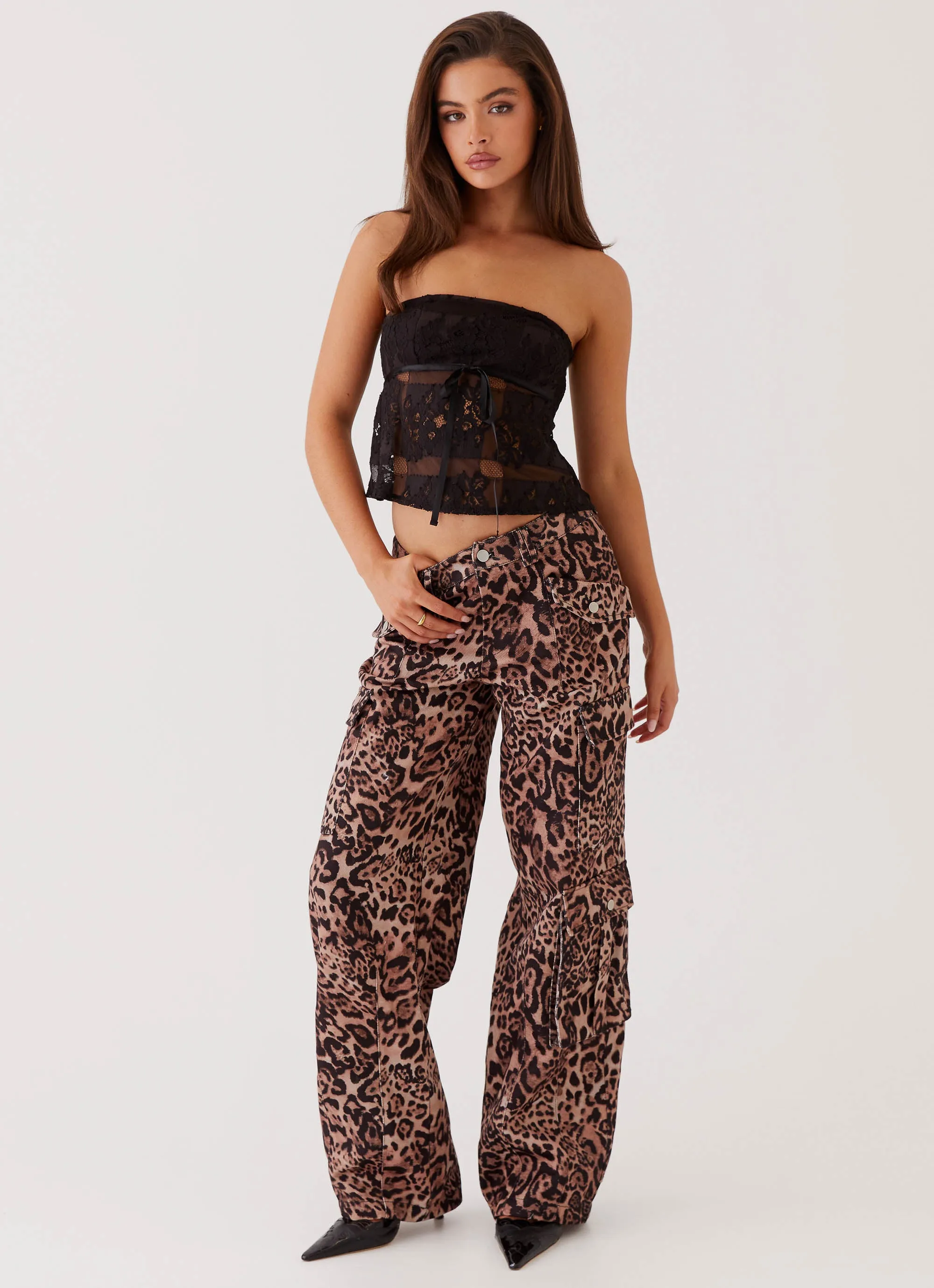 Anti Static Finish Greedy Cargo Pants - Leopard