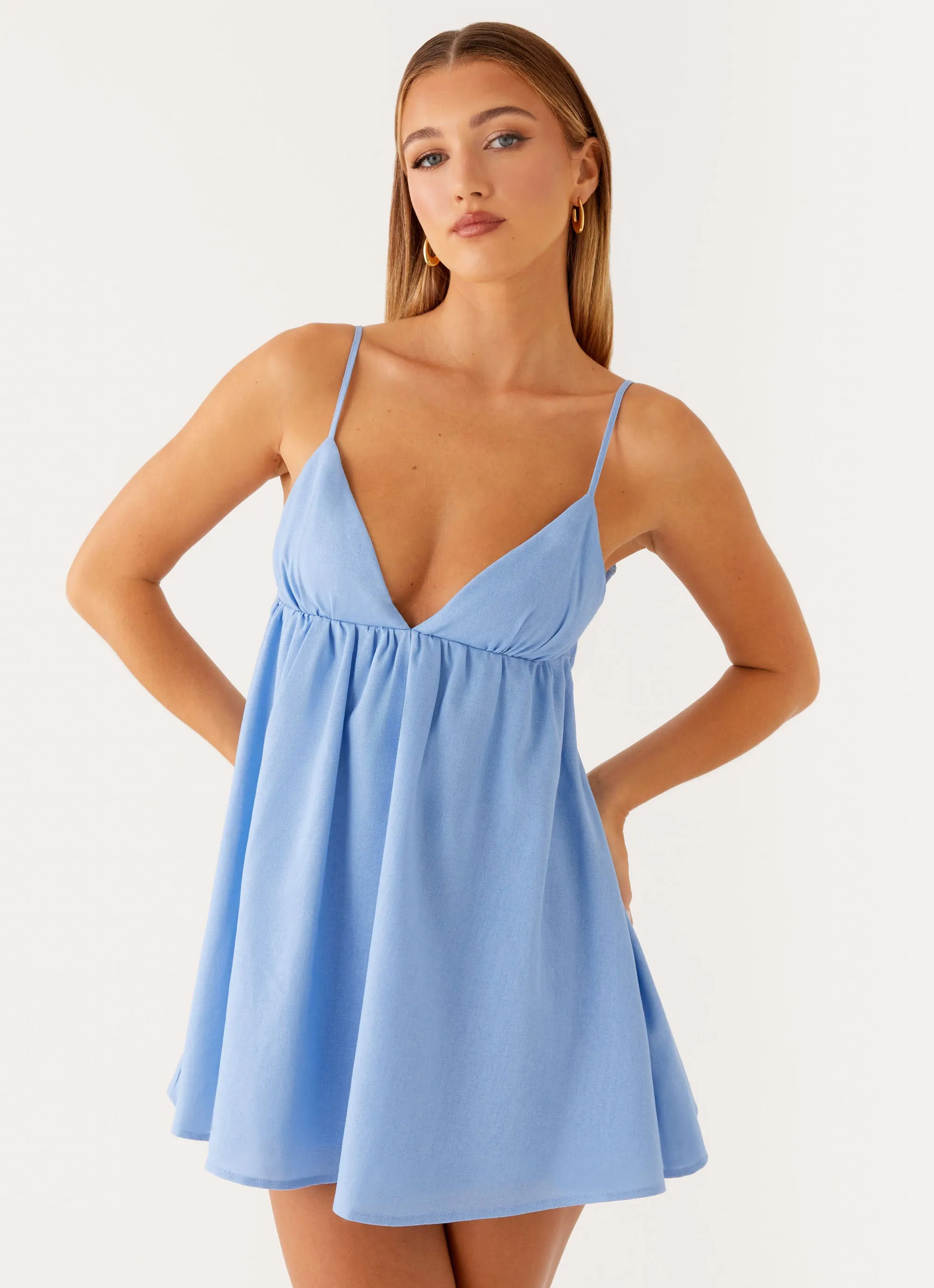 yoga session Greer Mini Dress - Blue
