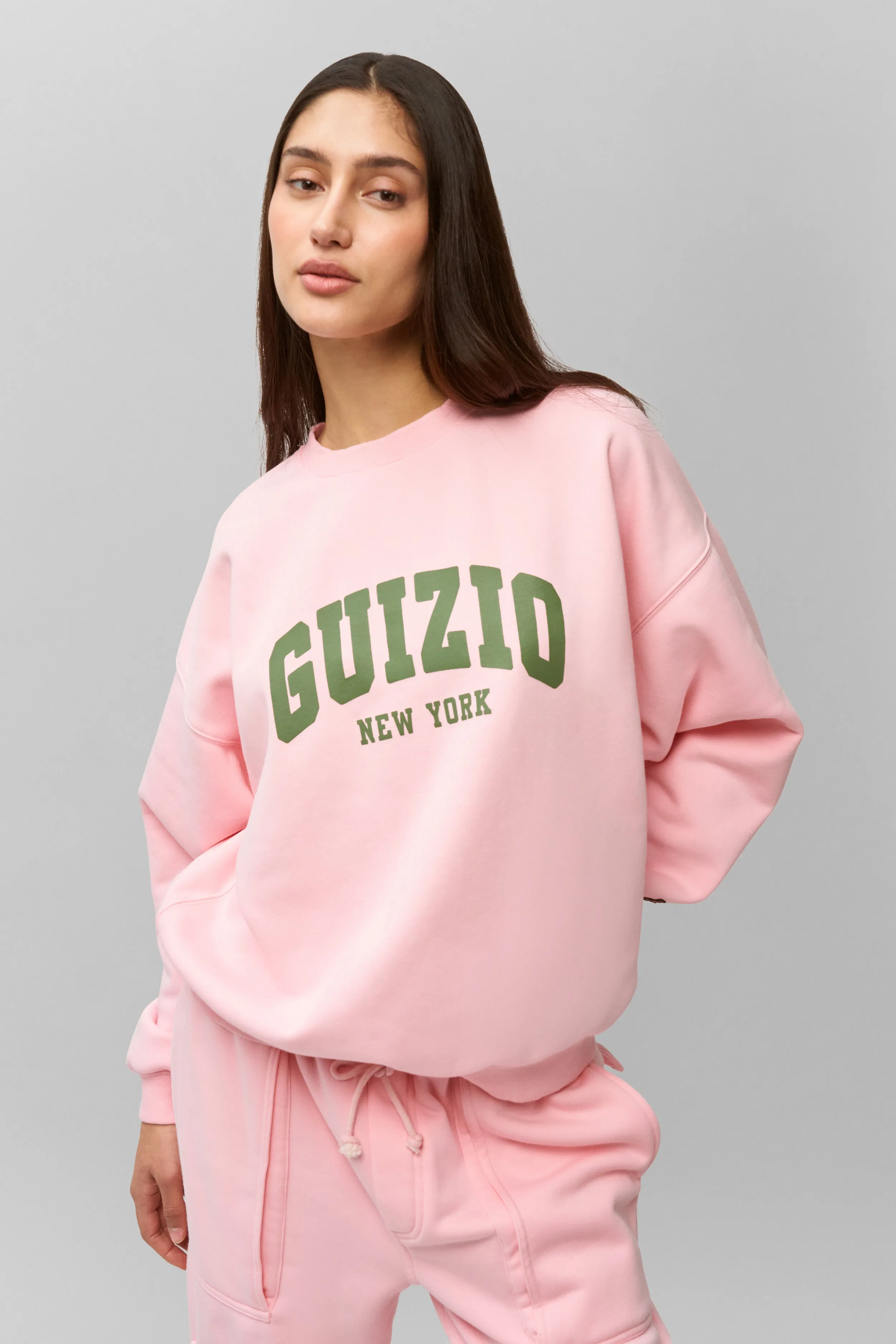 Moisture Wicking Texture Guizio Fleece Crewneck