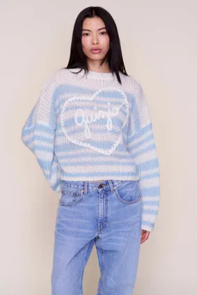 Fall Vibes Guizio Mohair-Blend Heart Sweater