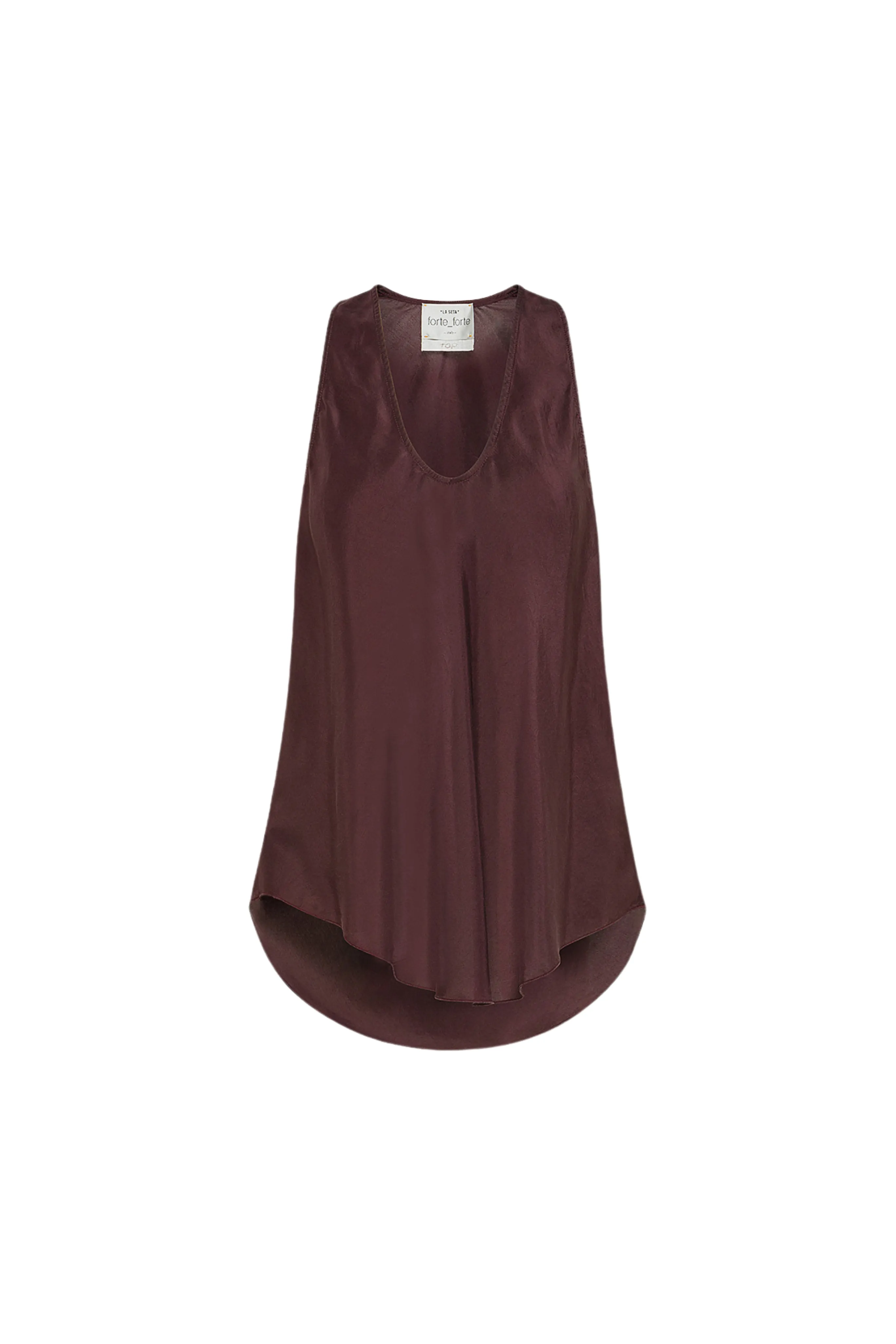 DoubleLayeredShoulders Habotai Silk Essential Top