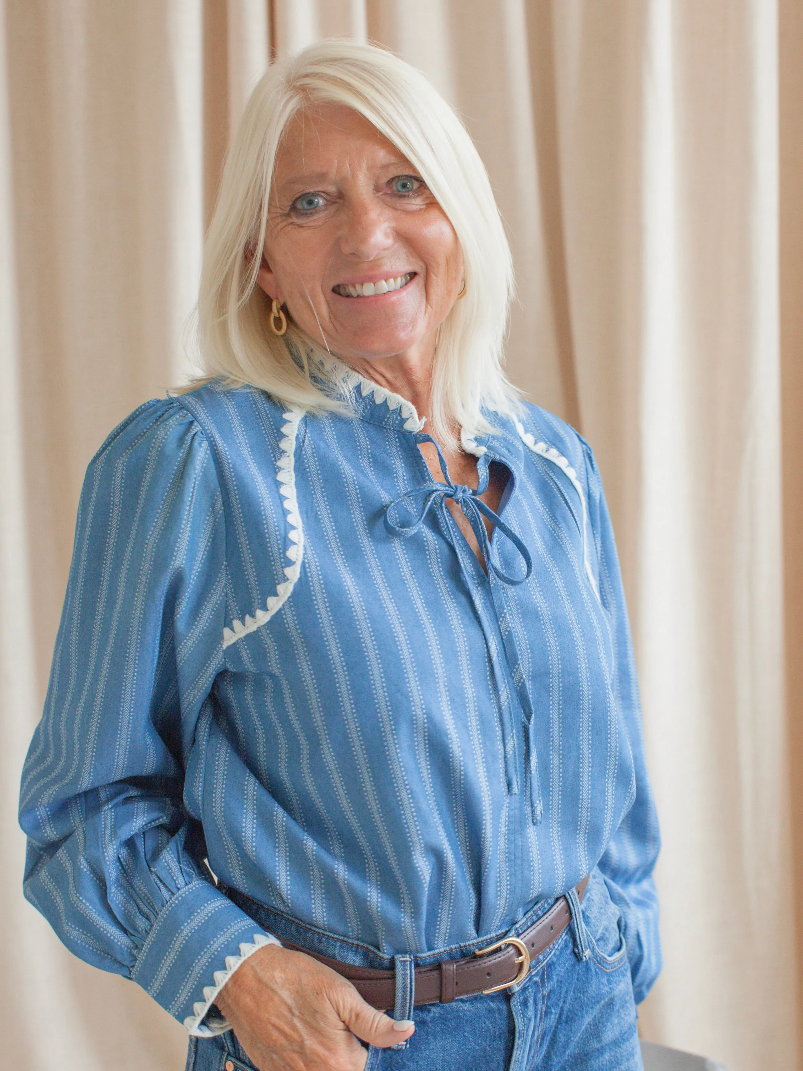 Sport Top Hadley Peasant Blouse