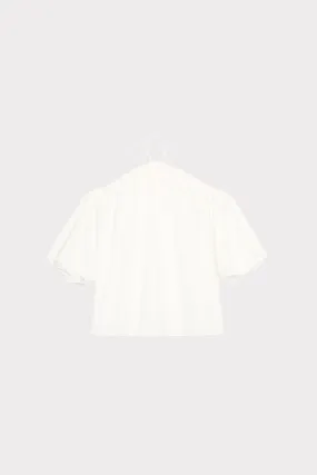 Halter Poplin Off The Shoulder Top Low Profile Waistband Integration