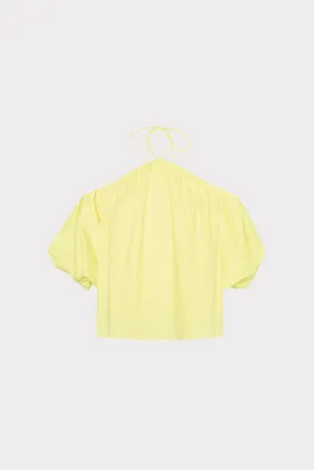 Halter Poplin Off The Shoulder Top MoistureWicking Fabric