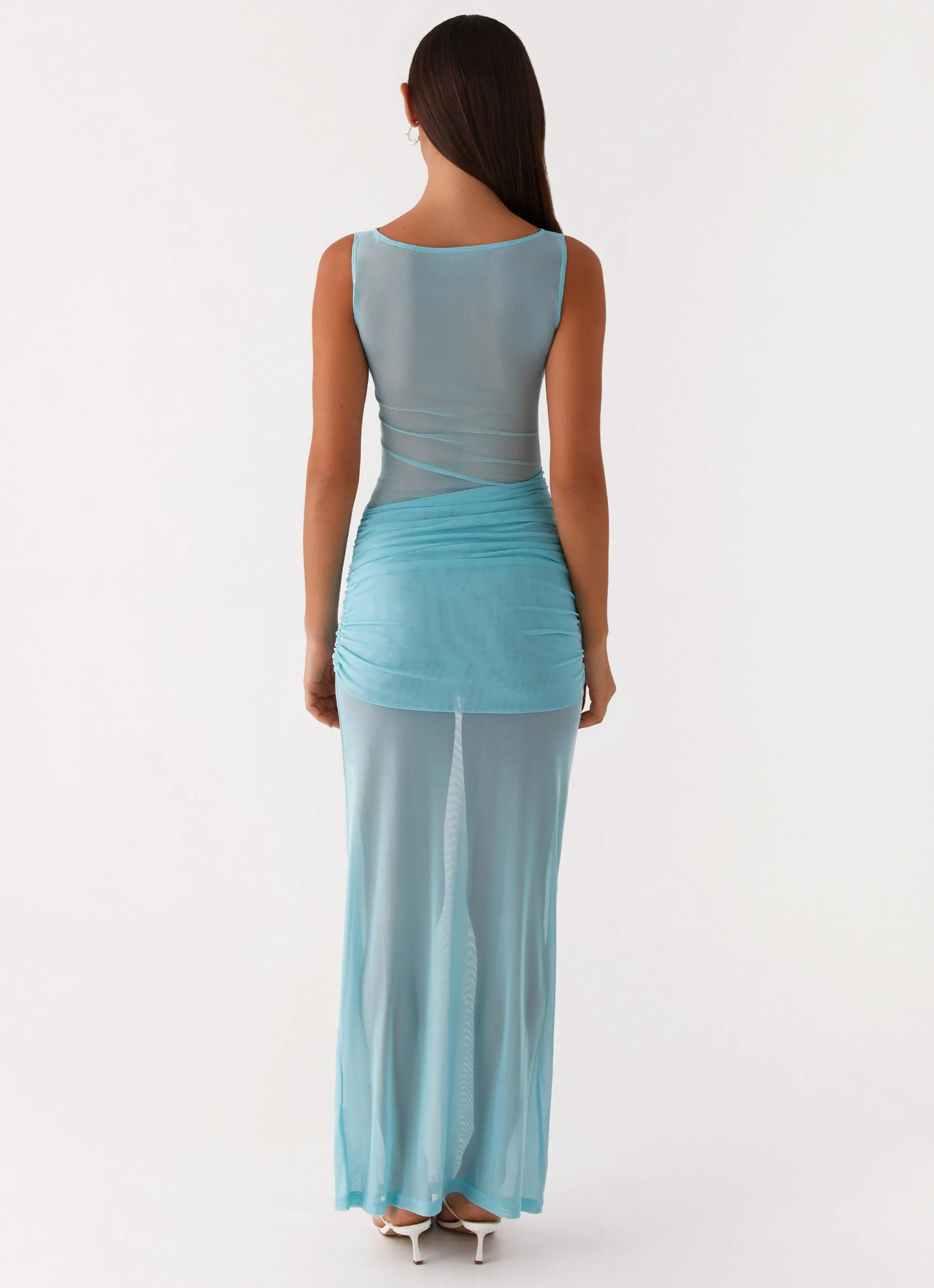 Apollo Maxi Dress - Aqua Smooth Layers