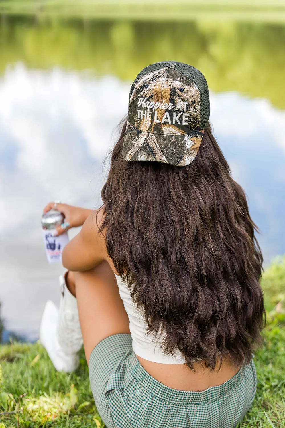 Smart Casual Happier At The Lake Camo Hat