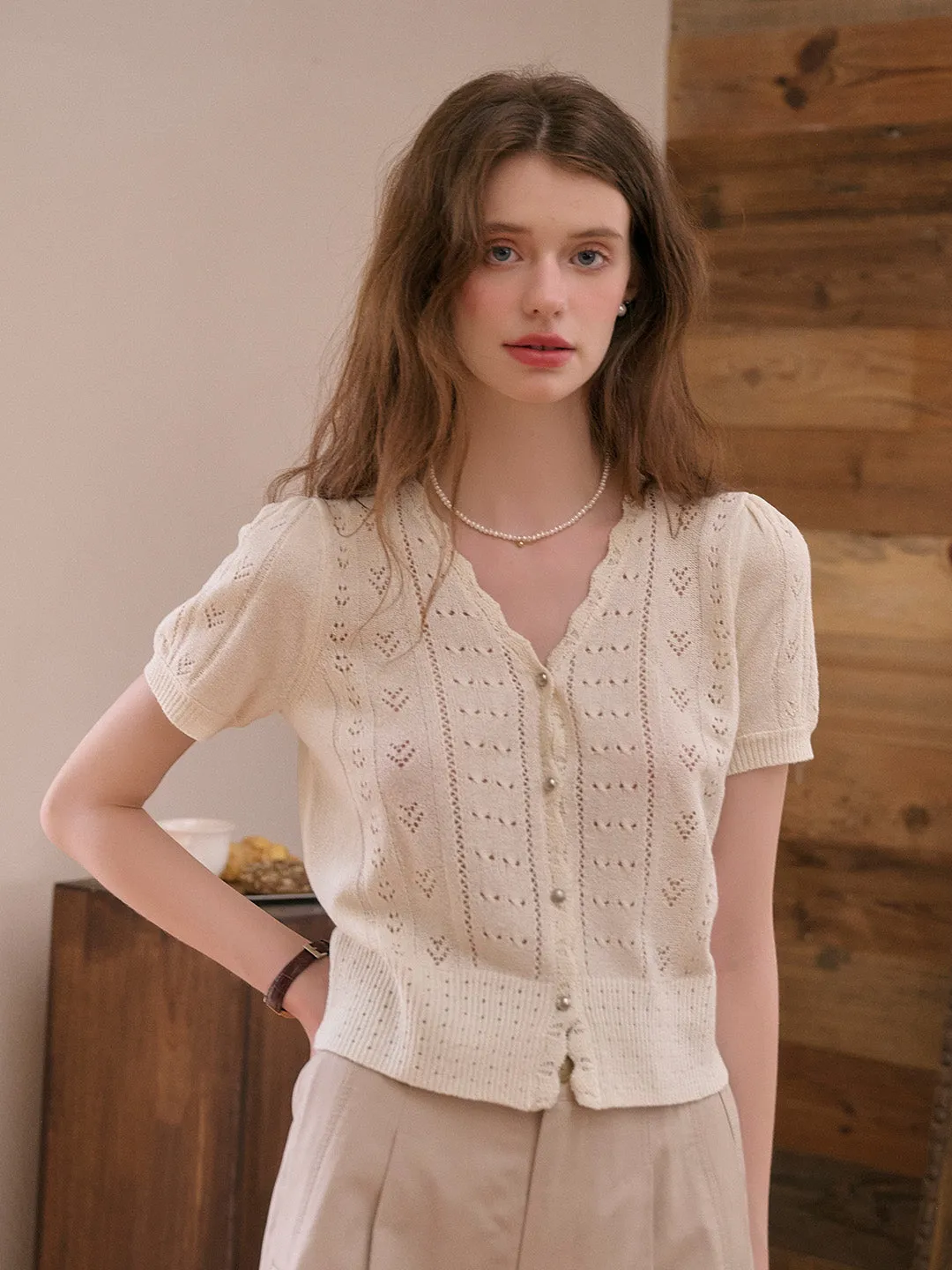 Harlow V-Neck Knit Cardigan FlexibleMobility