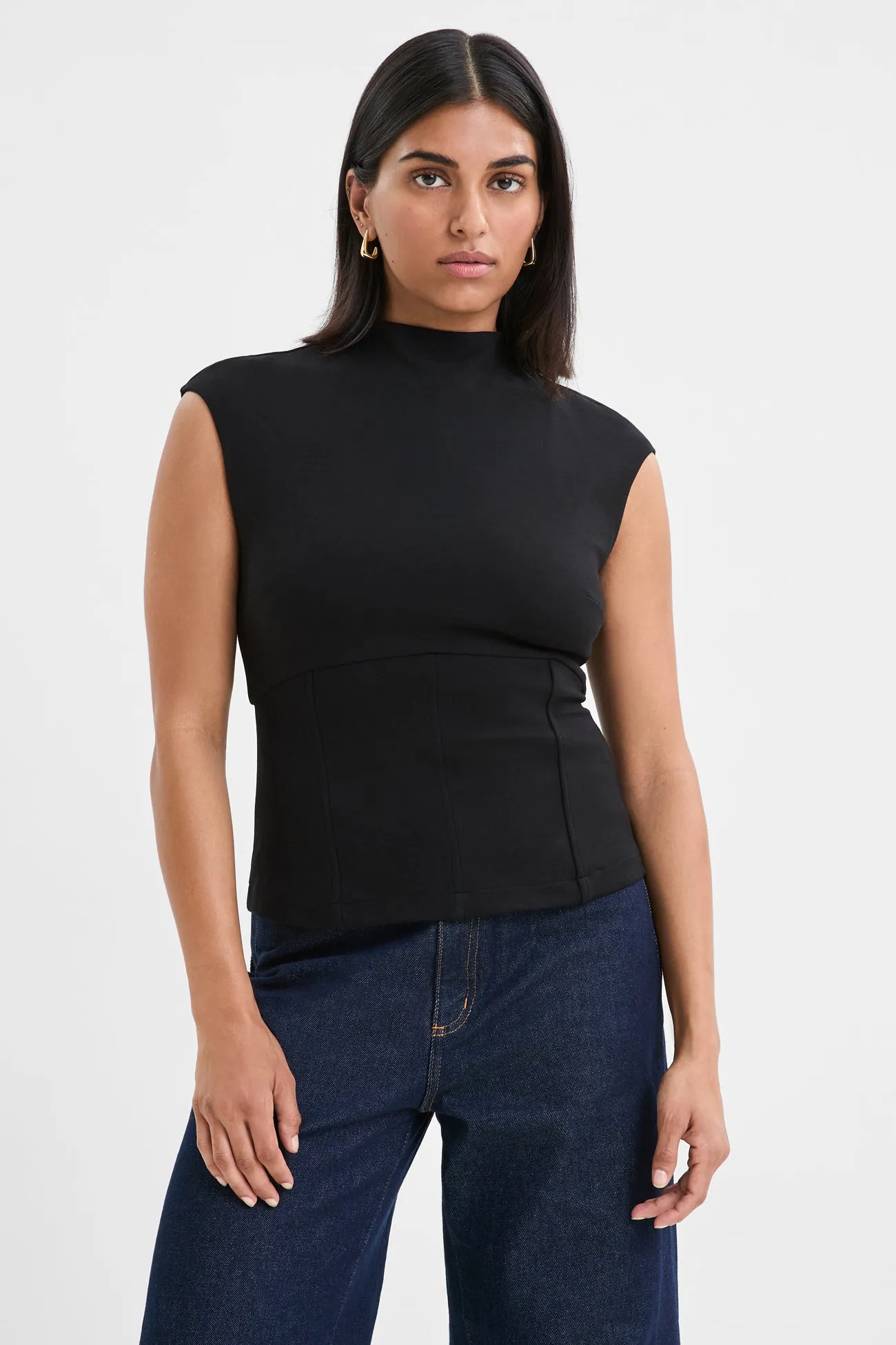 Haru Top Tencel Lyocell Fiber Reinforced Hem Stitching