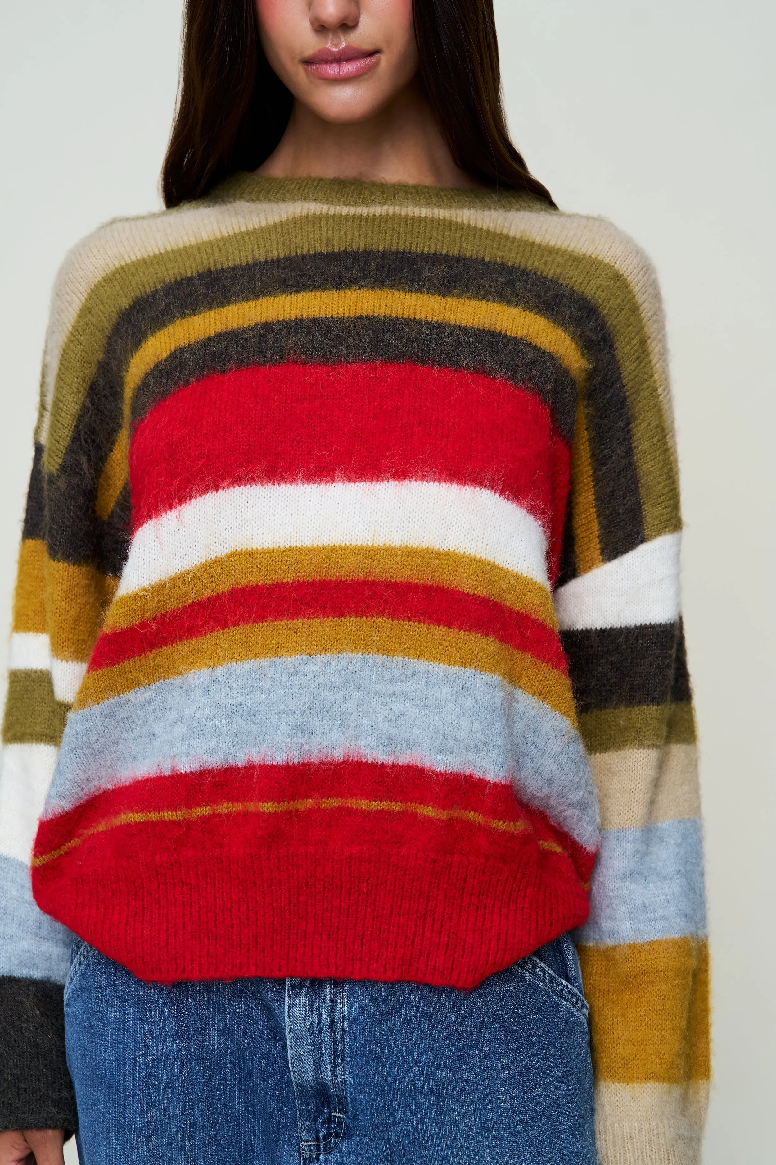 Hawley Oversized Stripe Wool Jumper Wardrobe Must