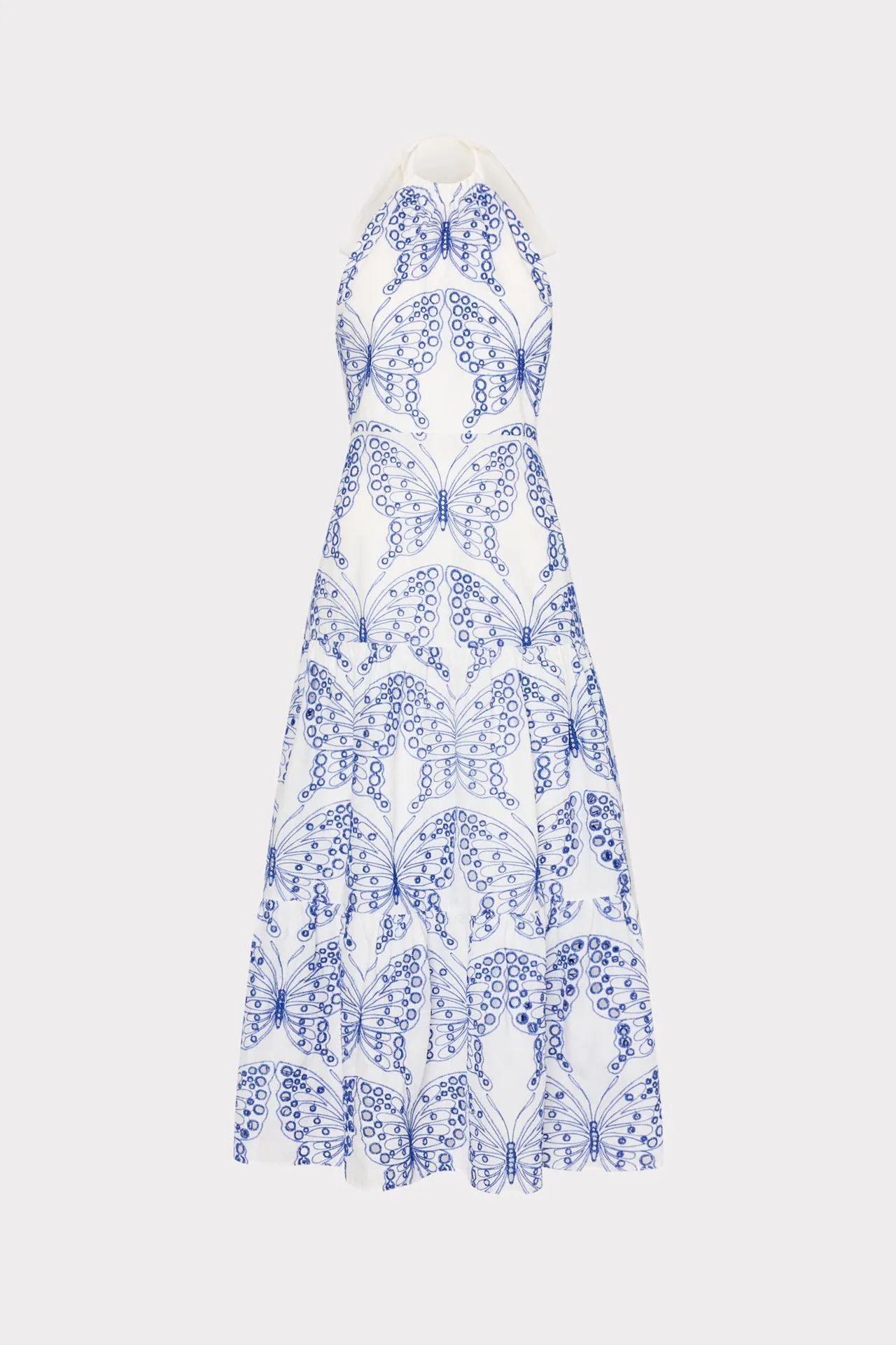 Hayden Butterfly Eyelet Dress Chill Lines Calm Silhouette