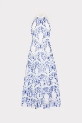 Hayden Butterfly Eyelet Dress Soft Neutral