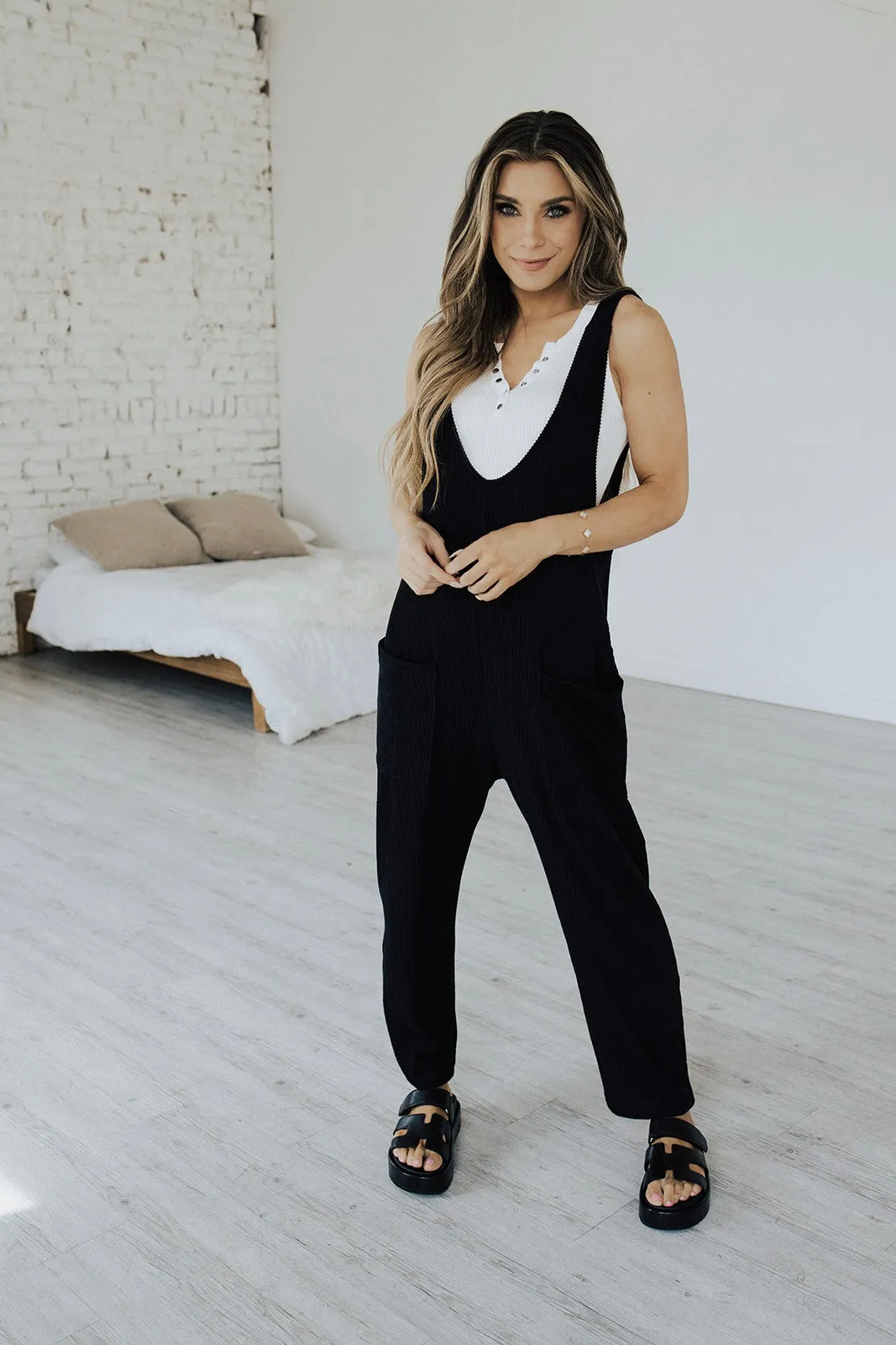 Heat Waves Ribbed Jumpsuit Seasonless wear