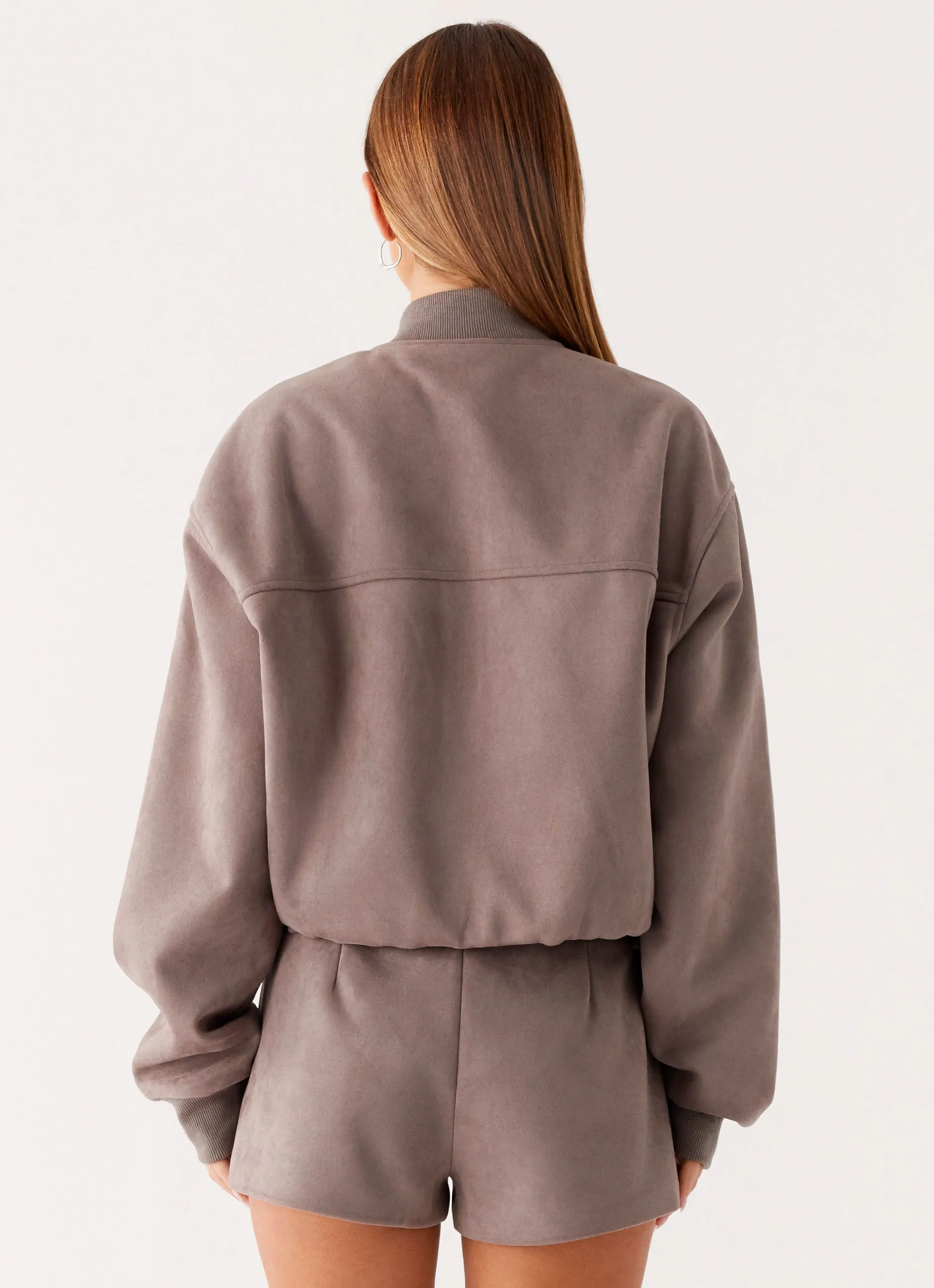 Thats Chill Bomber Jacket - Brown Change Demonstrate