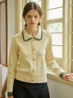 AdjustableHemCuffs Multi Way Adjustable Fit ??Final Sale??Stella Peter Pan Collar Knit Cardigan