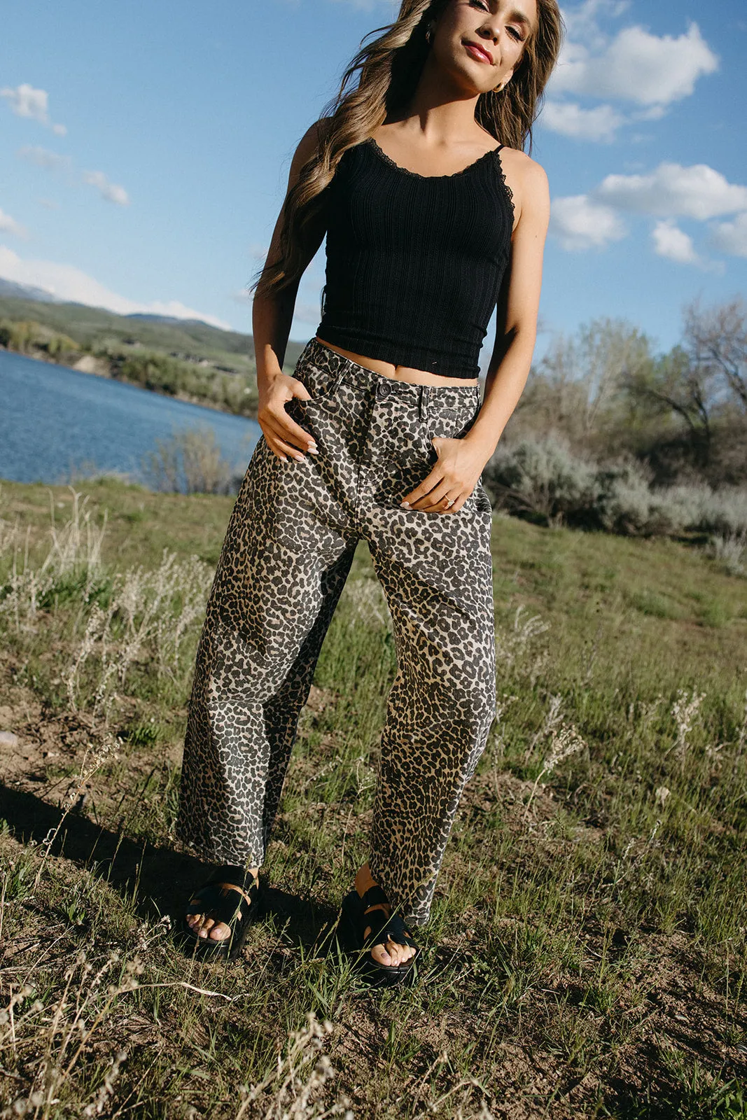 Hidden Safari Barrel Jeans Trendy Comfort Simple Silhouette