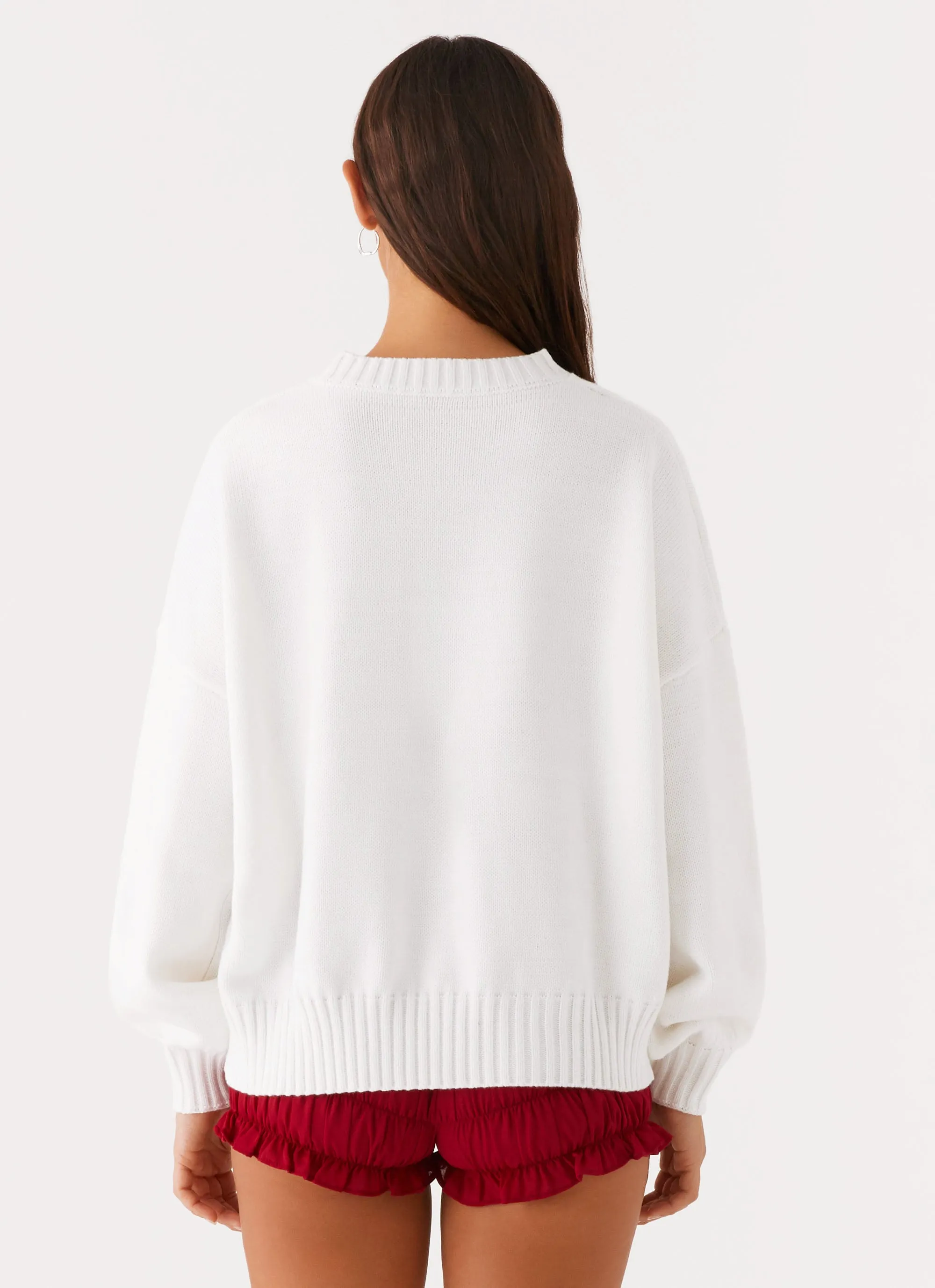 Eco Friendly Production Autograph Oversized Sweater - Ivory
