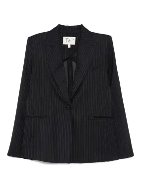 Unlined Husband Blazer in Midnight/White Indoor