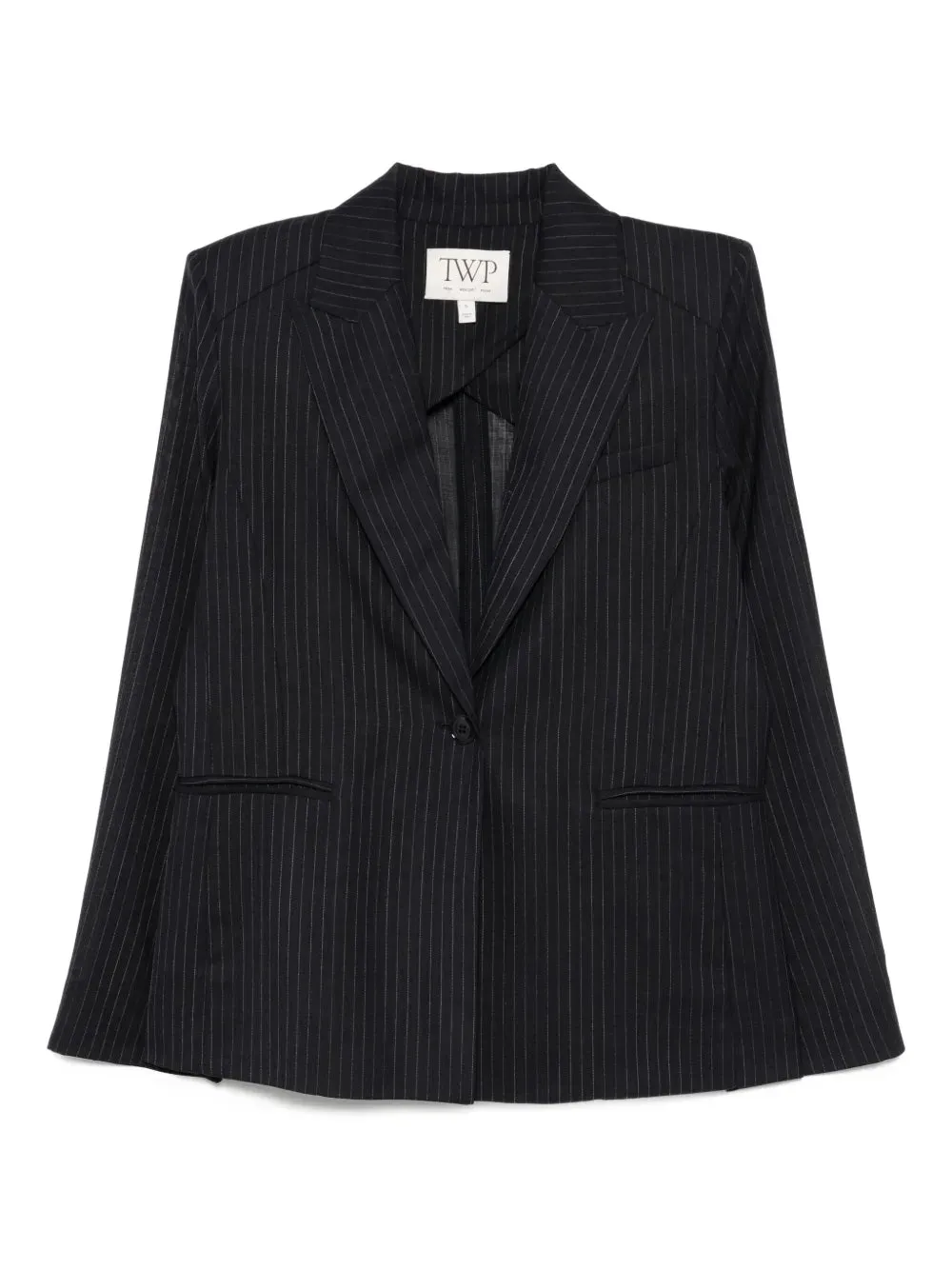 Unlined Husband Blazer in Midnight/White Indoor