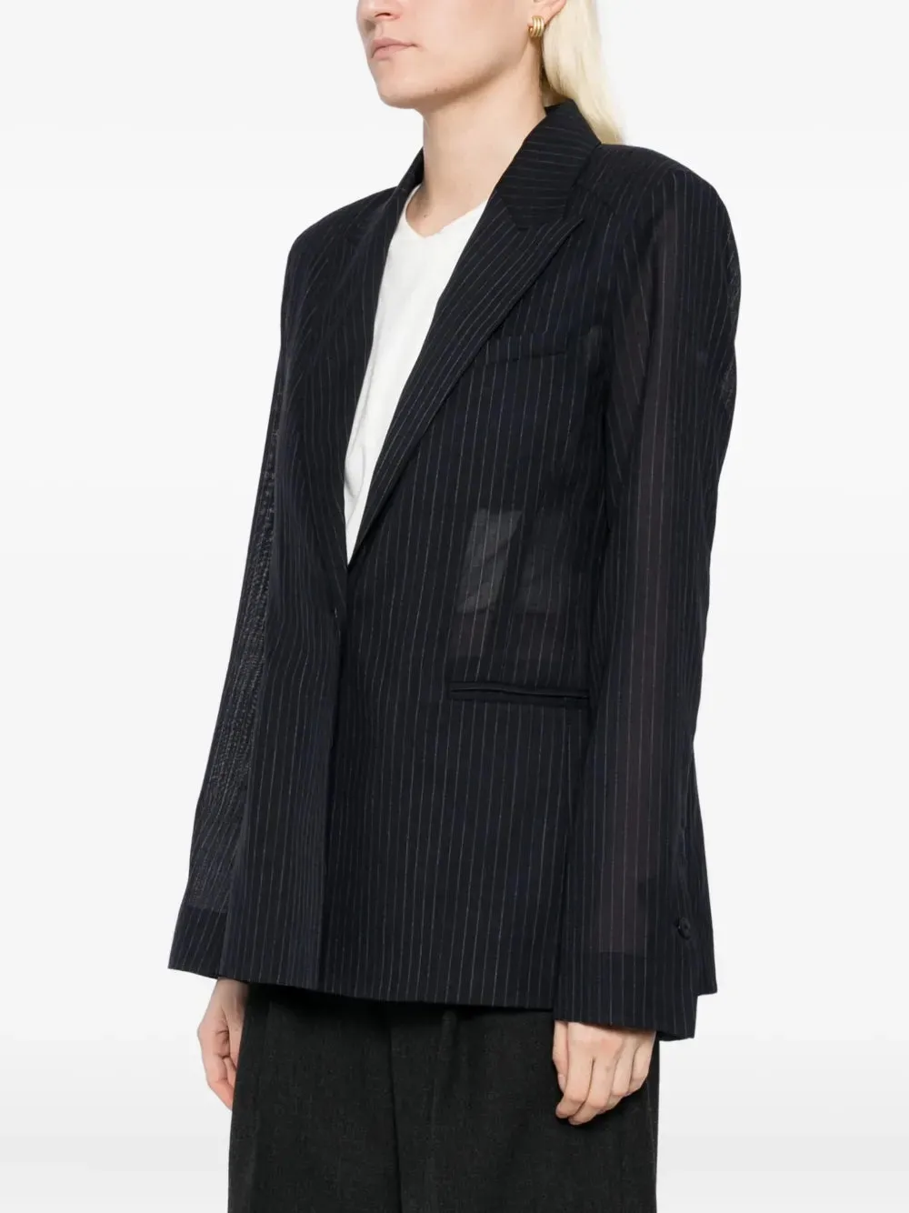 actors Unlined Husband Blazer in Midnight/White