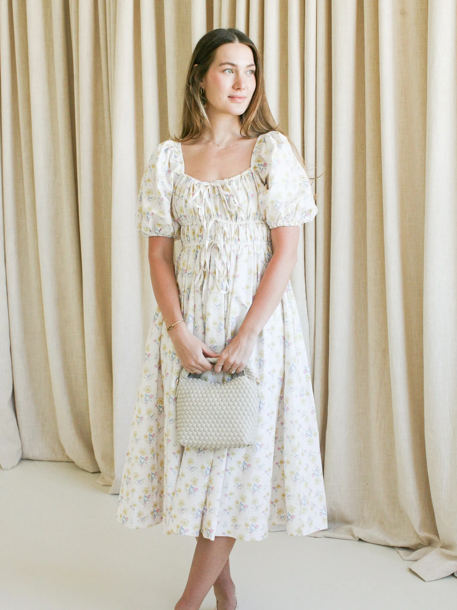 Long Sleeve Libby Floral Midi Dress