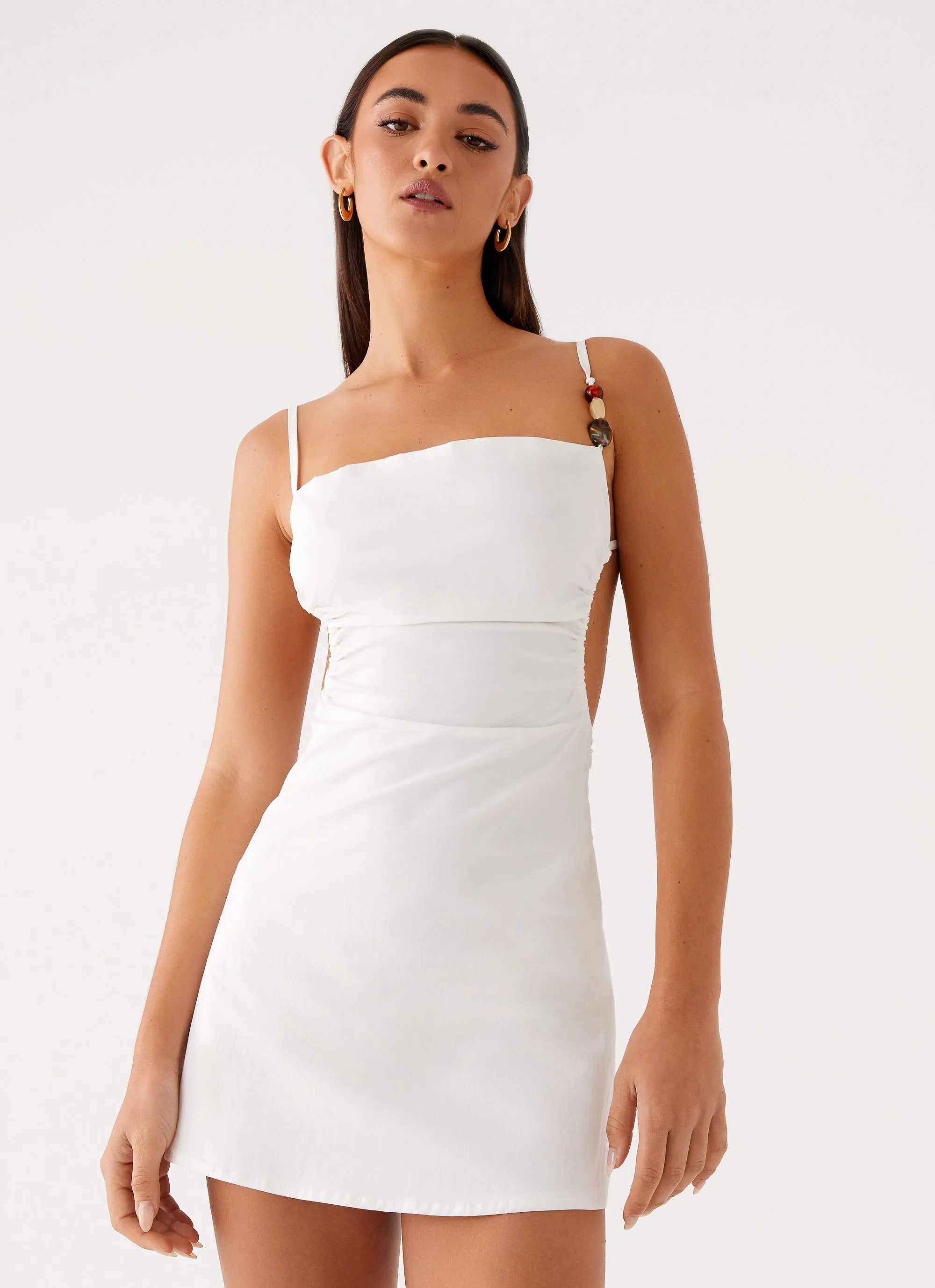Easy Texture Marlon Mini Dress - White