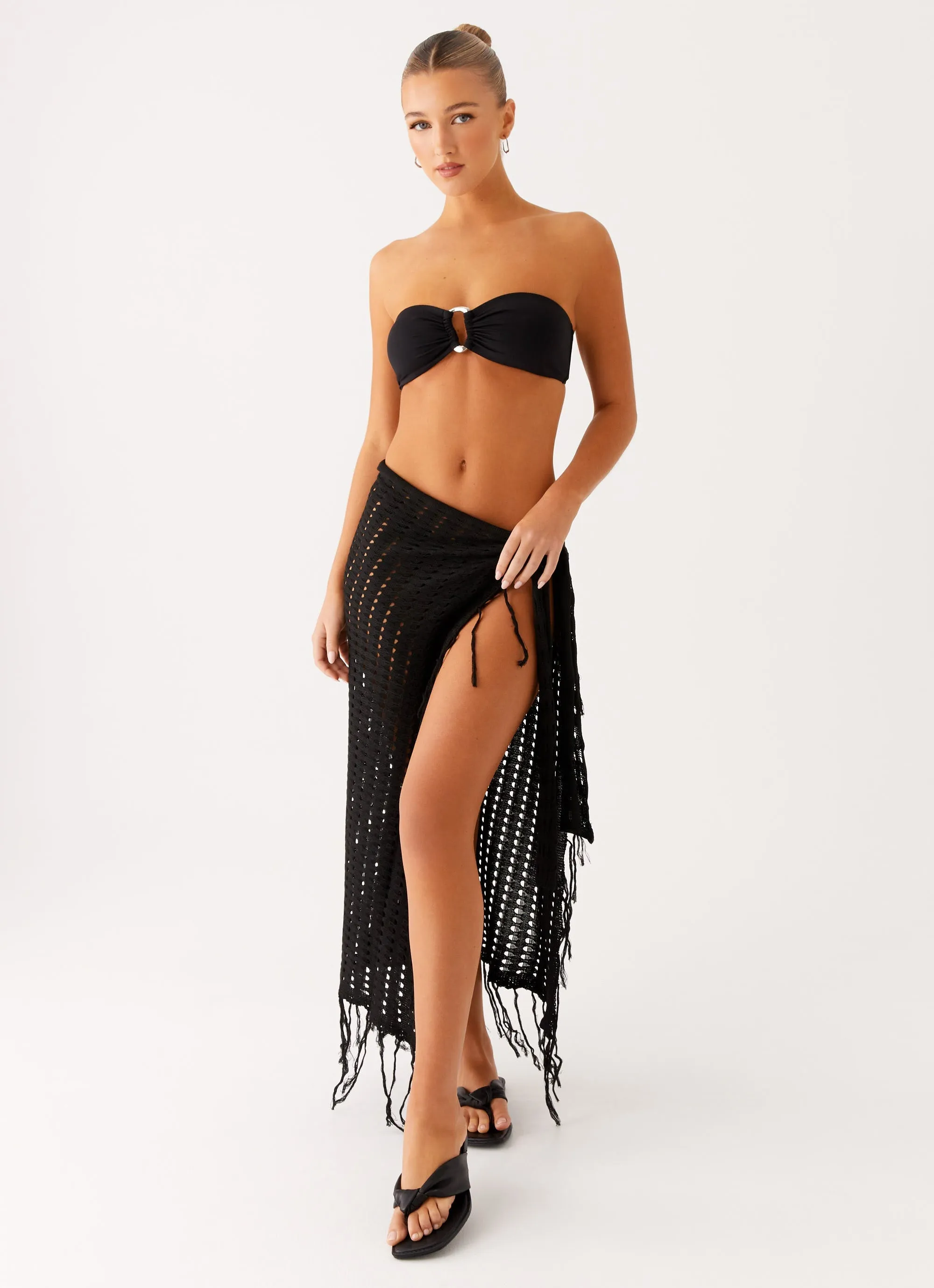 Maizelle Sarong - Black Pool Fun Swim Fitness