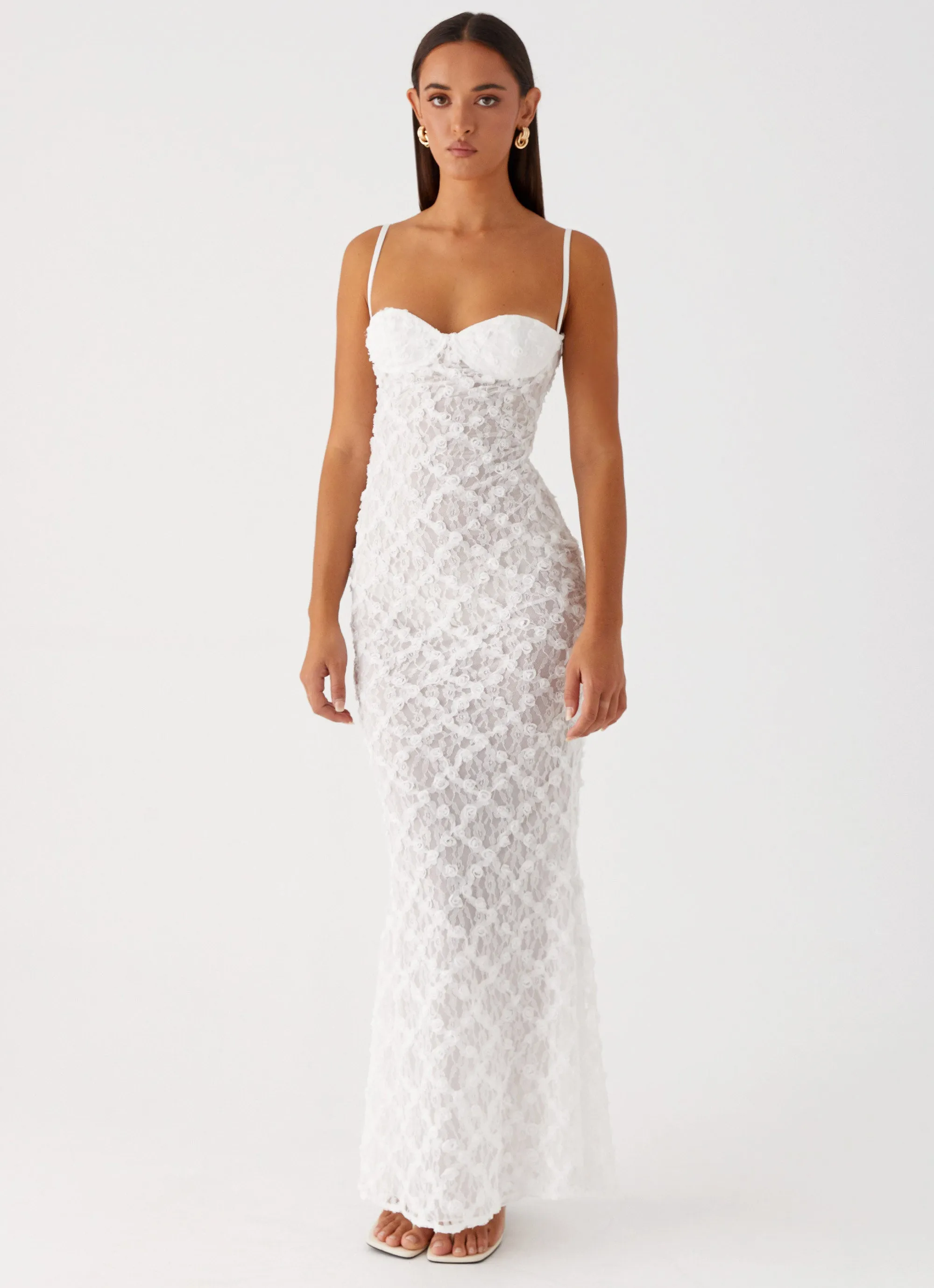 That Girl Maxi Dress - White Calm Beauty Young Edge