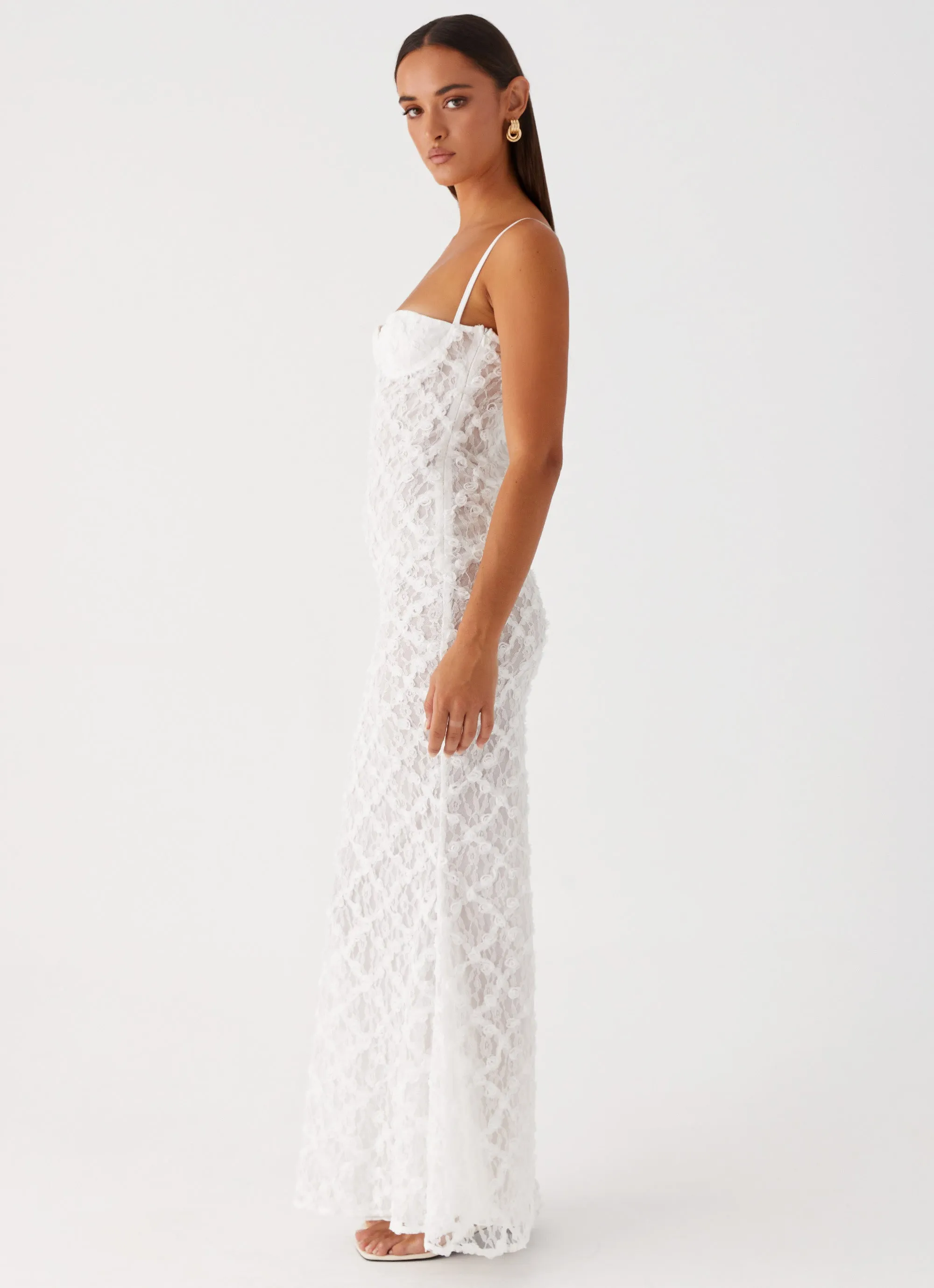 That Girl Maxi Dress - White Elegant Fit
