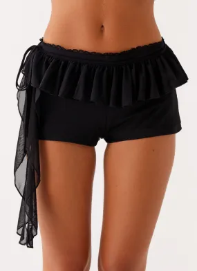 Fergie Mini Shorts - Black Outdoor Wear Soft and Light