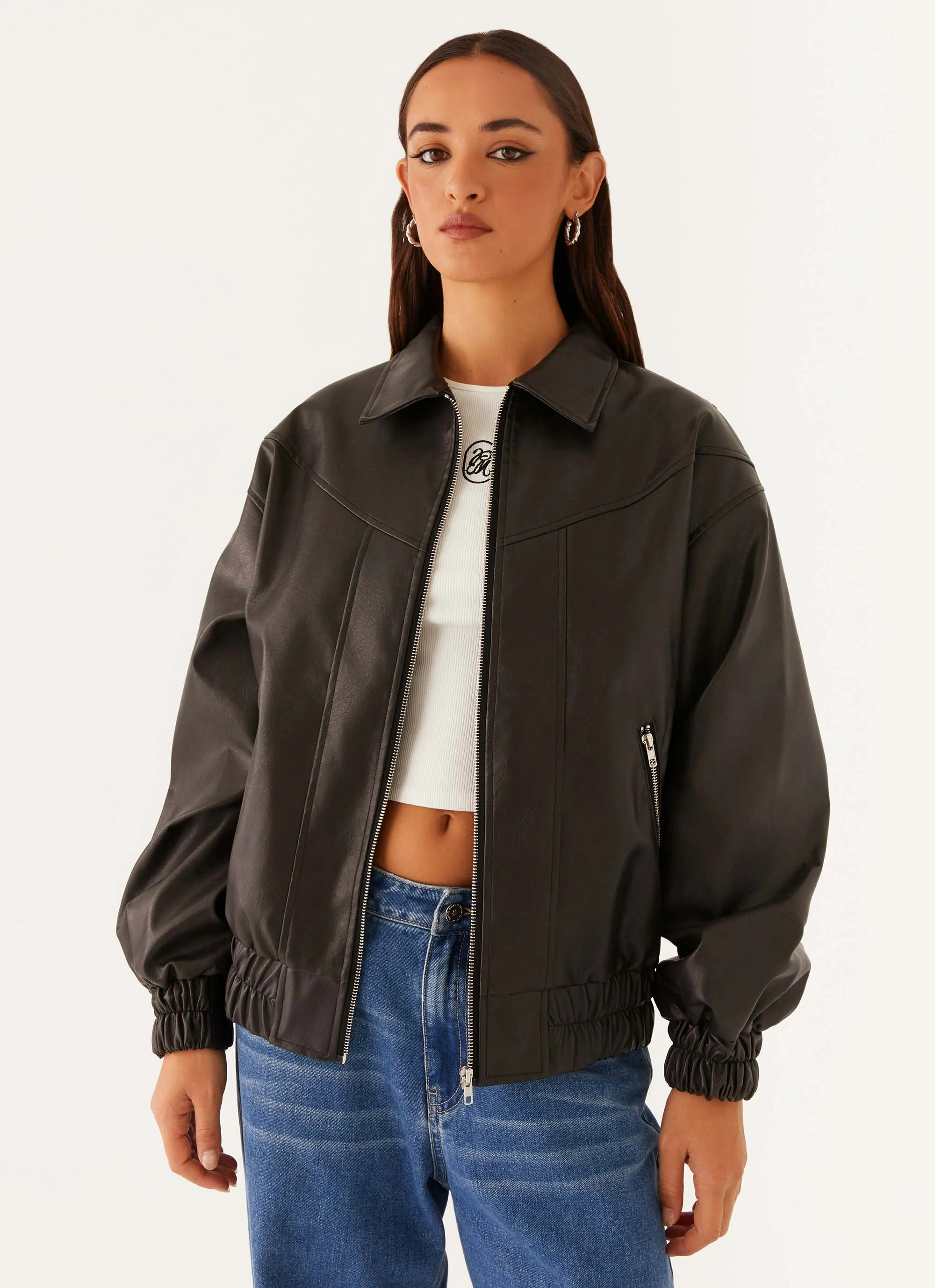 Windbreaker Style Trend Holland Bomber Jacket - Black