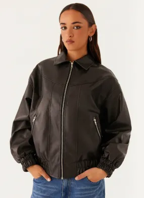 Holland Bomber Jacket - Black Minimal Form Finance