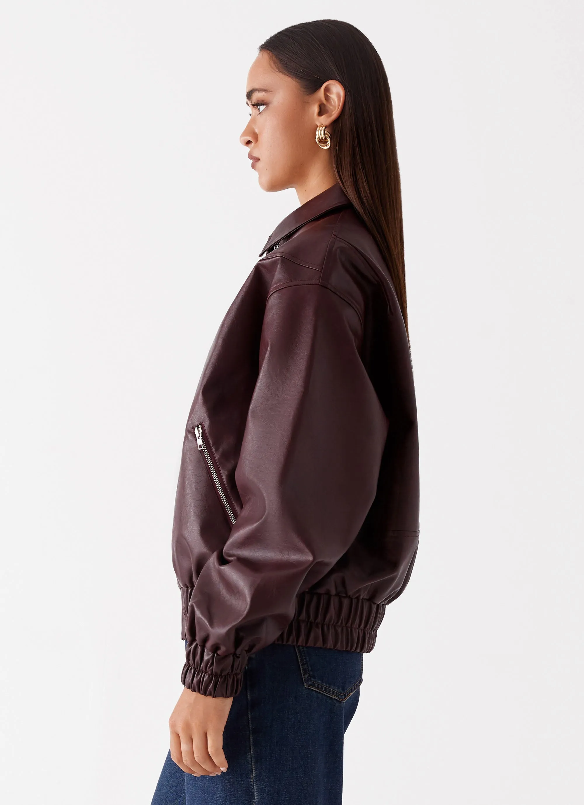 Holland Bomber Jacket - Wine Outdoor Ready Price