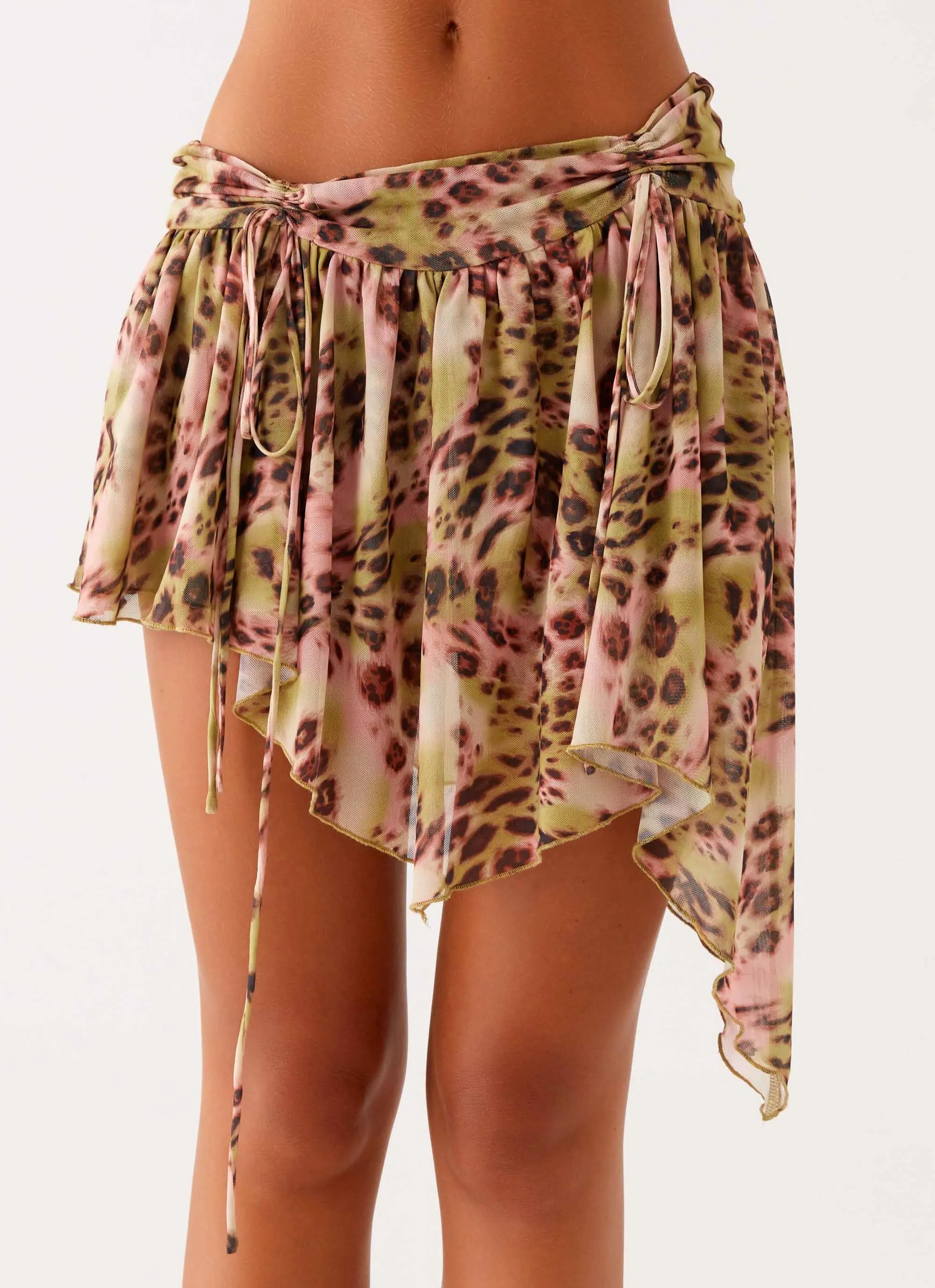 Quick Fit Heritage Craft Hot Like Me Mini Skirt - Swirl Leopard