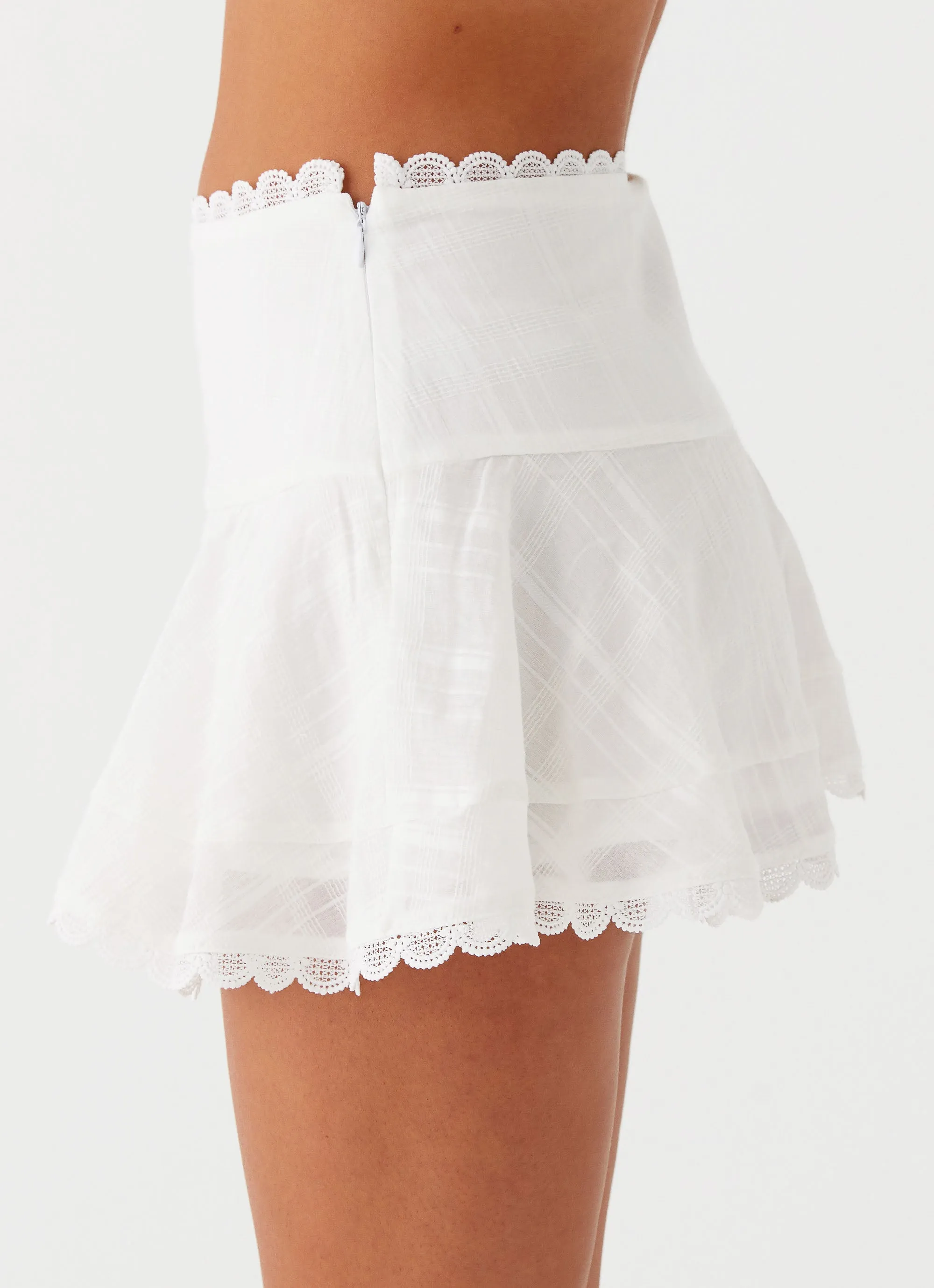 Gentle Comfort Comfort Innovation Hundred Percent Mini Skirt - White
