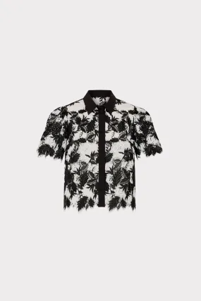 Addison Two Tone Lace Top Adjustable drawstring